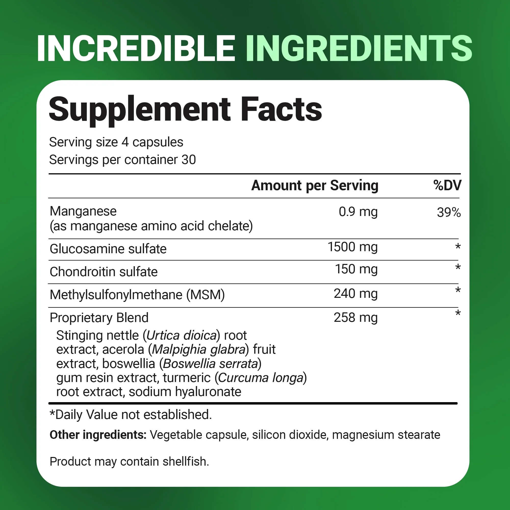 Dr. Berg Glucosamine Chondroitin MSM Turmeric & Boswellia - Advanced Joint Support Supplement with 1500 mg Glucosamine Sulfate - Includes 120 Capsules - Image 5