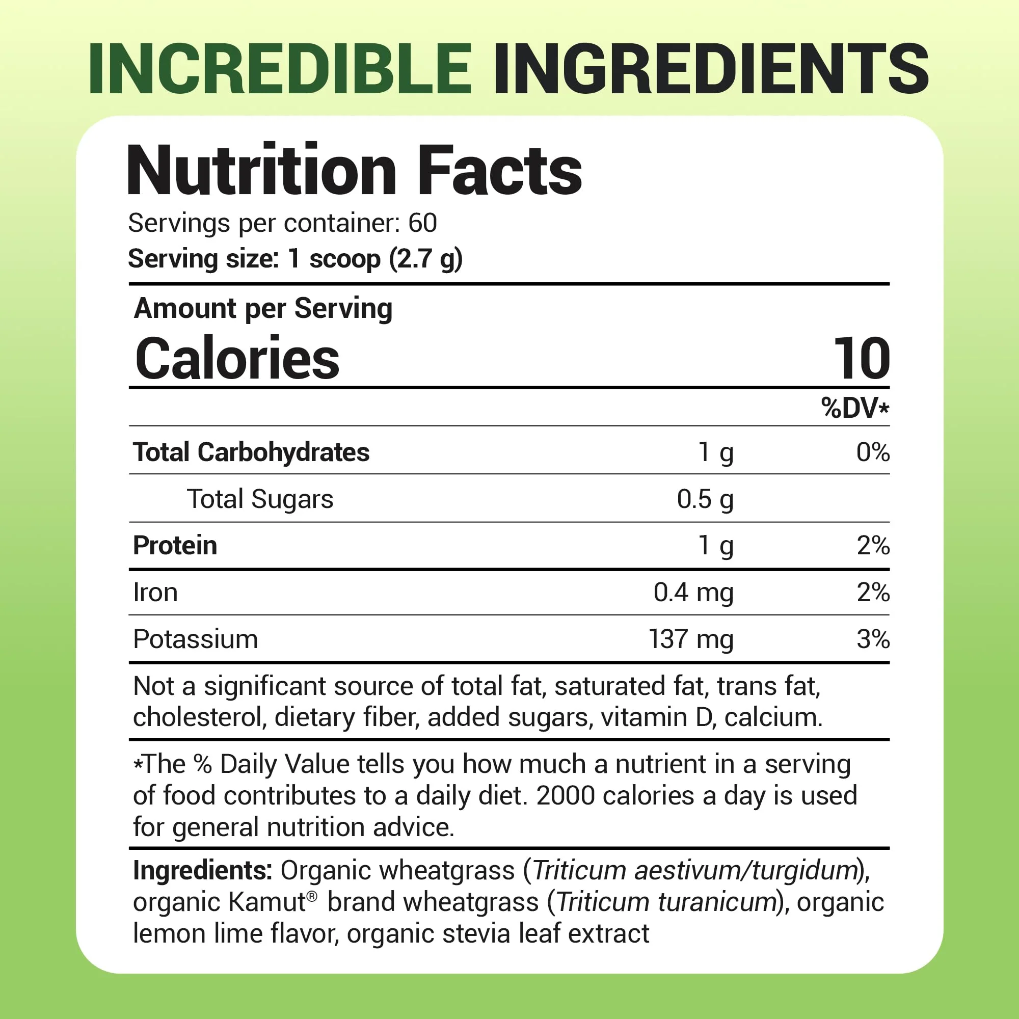 Dr. Berg USDA Certified Organic Green Powder Superfood (60 Servings) - Made with Raw Wheatgrass, Chlorophyll, Trace Minerals & Natural Enzymes - Non-GMO Green Superfood Powder - Lemon Flavor - Image 4