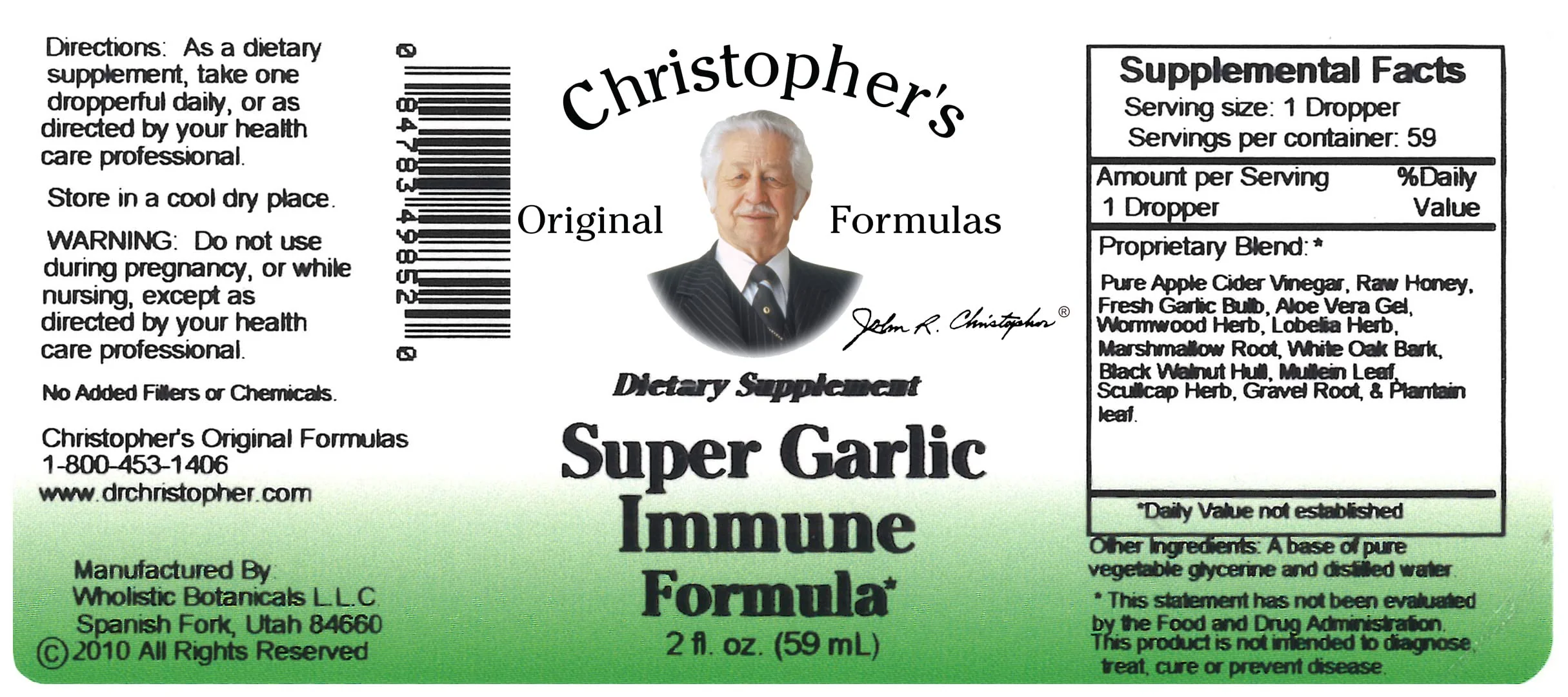 Dr. CHRISTOPHER'S, Heal Super Garlic Immune - 2 oz - Image 2