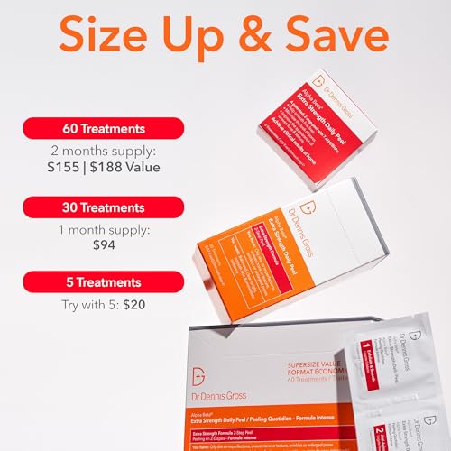 Dr. Dennis Gross Alpha Beta Extra Strength Daily Peel – 2-Step Exfoliating Pads for Enhanced Anti-Aging, Smoother Skin, and Radiant Complexion, 5 Treatments - Image 2