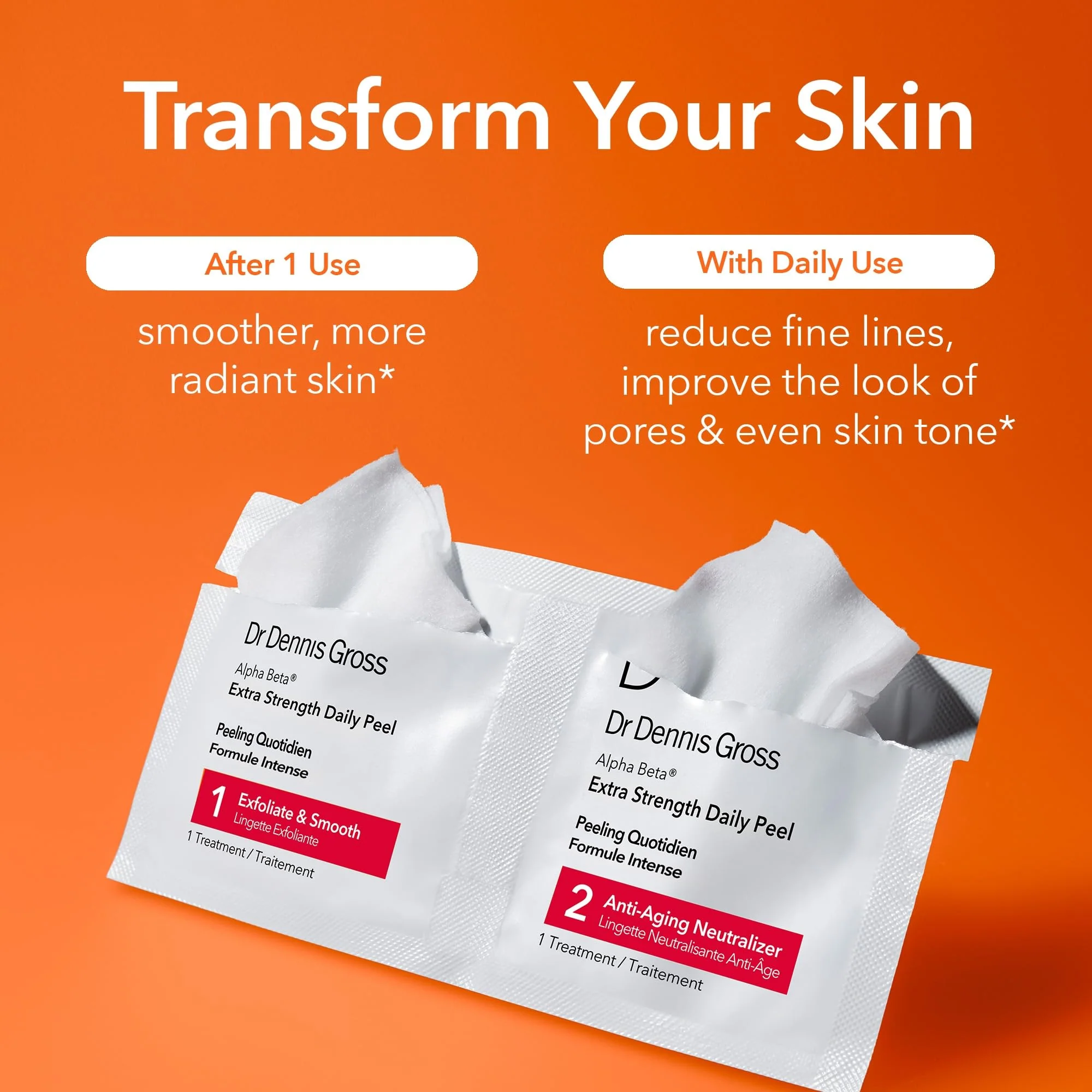 Dr. Dennis Gross Alpha Beta Extra Strength Daily Peel – 2-Step Exfoliating Pads for Enhanced Anti-Aging, Smoother Skin, and Radiant Complexion, 60 Treatments - Image 11