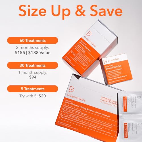Dr. Dennis Gross Alpha Beta Universal Daily Peel: for Uneven Tone or Texture and Fine Lines or Enlarged Pores, (60 Treatments) - Image 2