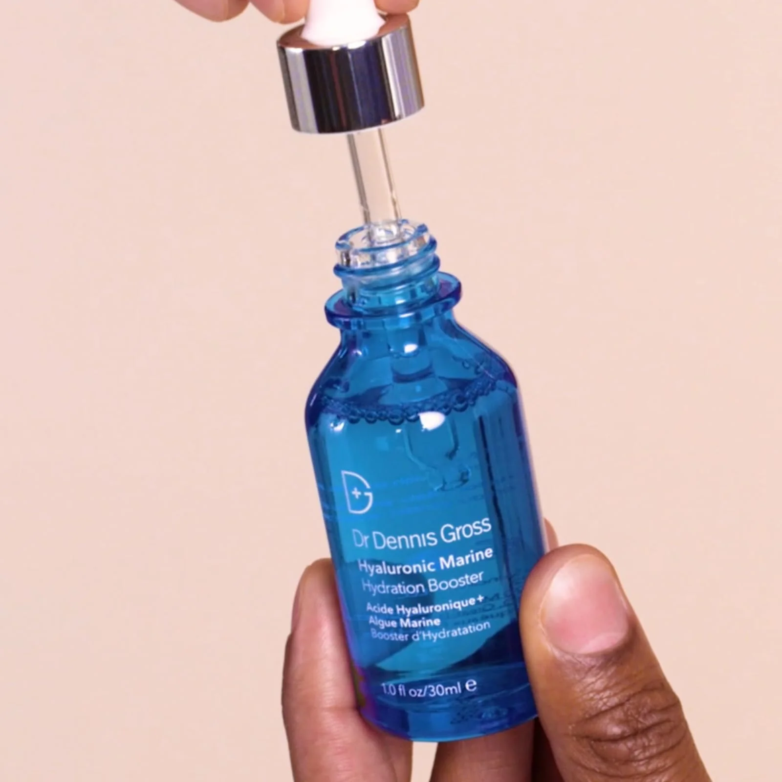 Dr Dennis Gross Hyaluronic Marine™ Hydration Booster: for Dehydrated, Rough Texture, Dry Fine Lines & Wrinkles, 1 fl oz - Image 2