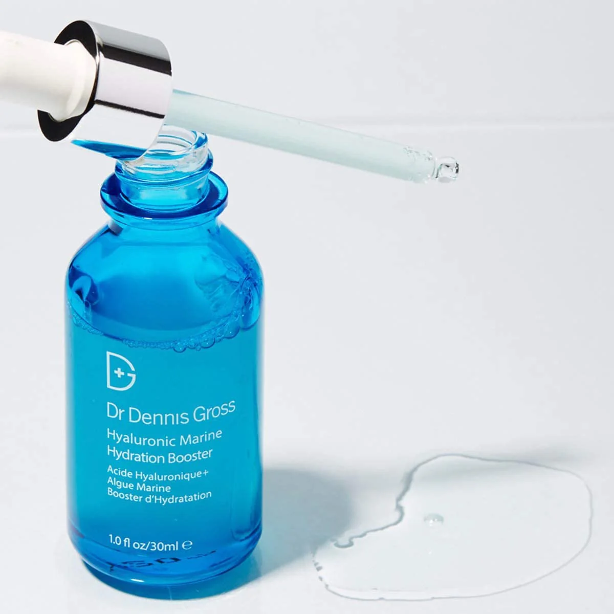 Dr Dennis Gross Hyaluronic Marine™ Hydration Booster: for Dehydrated, Rough Texture, Dry Fine Lines & Wrinkles, 1 fl oz - Image 3