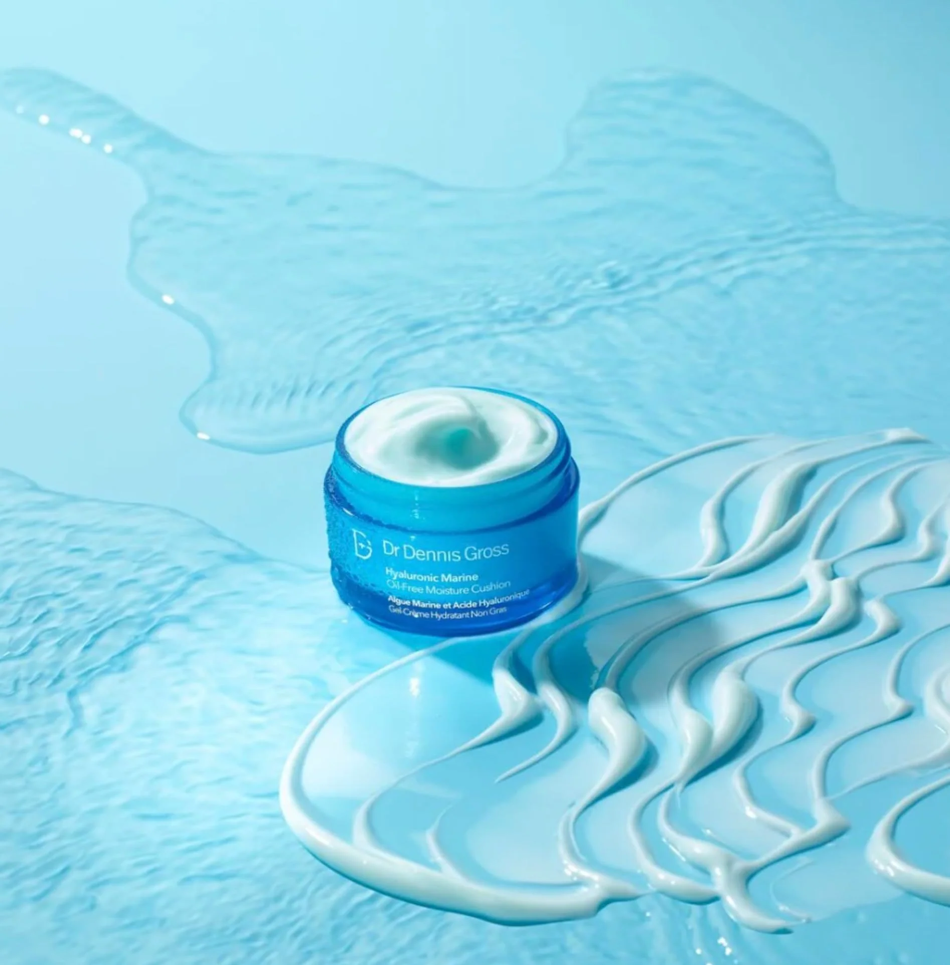 Dr Dennis Gross Hyaluronic Marine Oil-Free Moisture Cushion: for Dull, Dehydrated or Dry Skin, 2 fl oz - Image 2