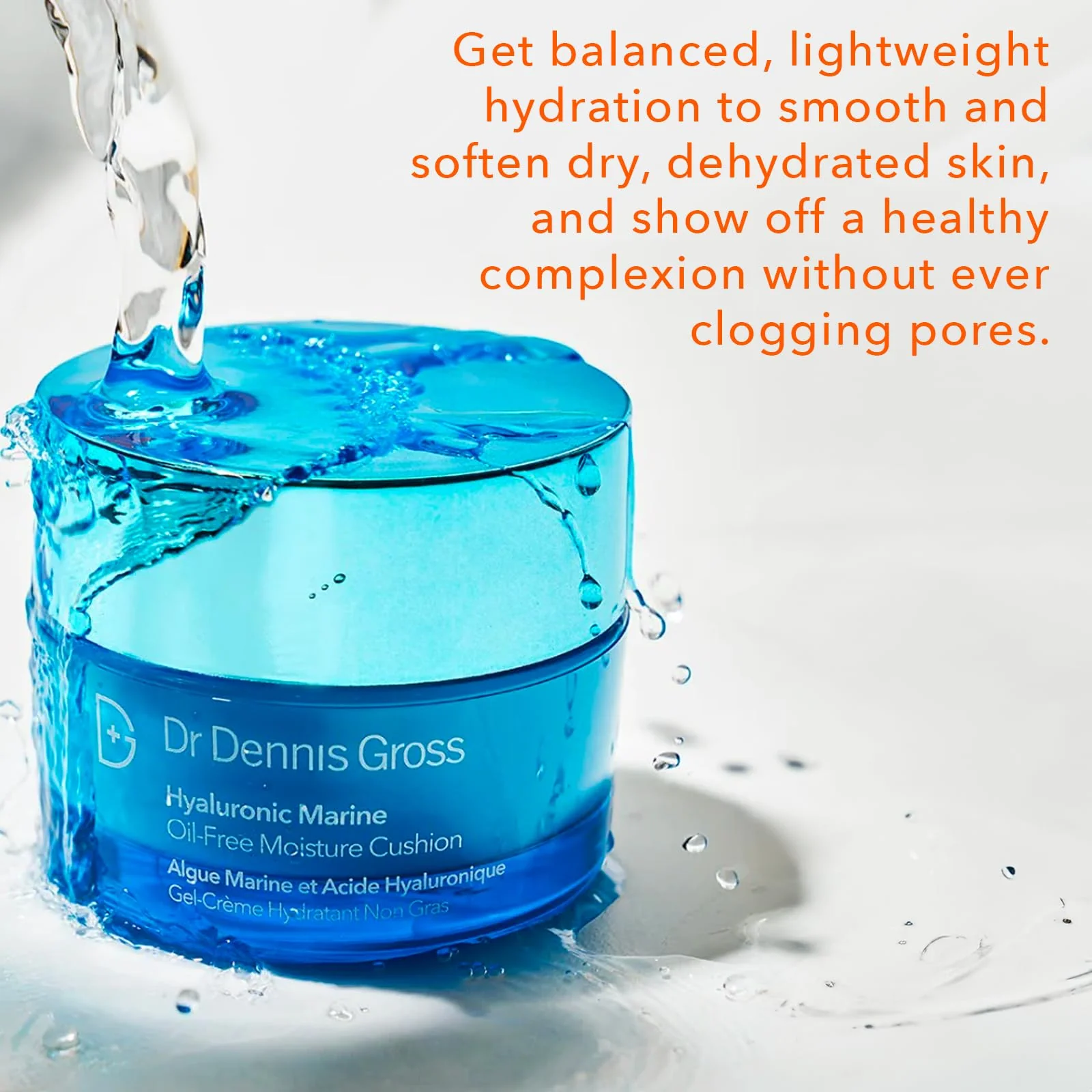 Dr Dennis Gross Hyaluronic Marine Oil-Free Moisture Cushion: for Dull, Dehydrated or Dry Skin, 2 fl oz - Image 7