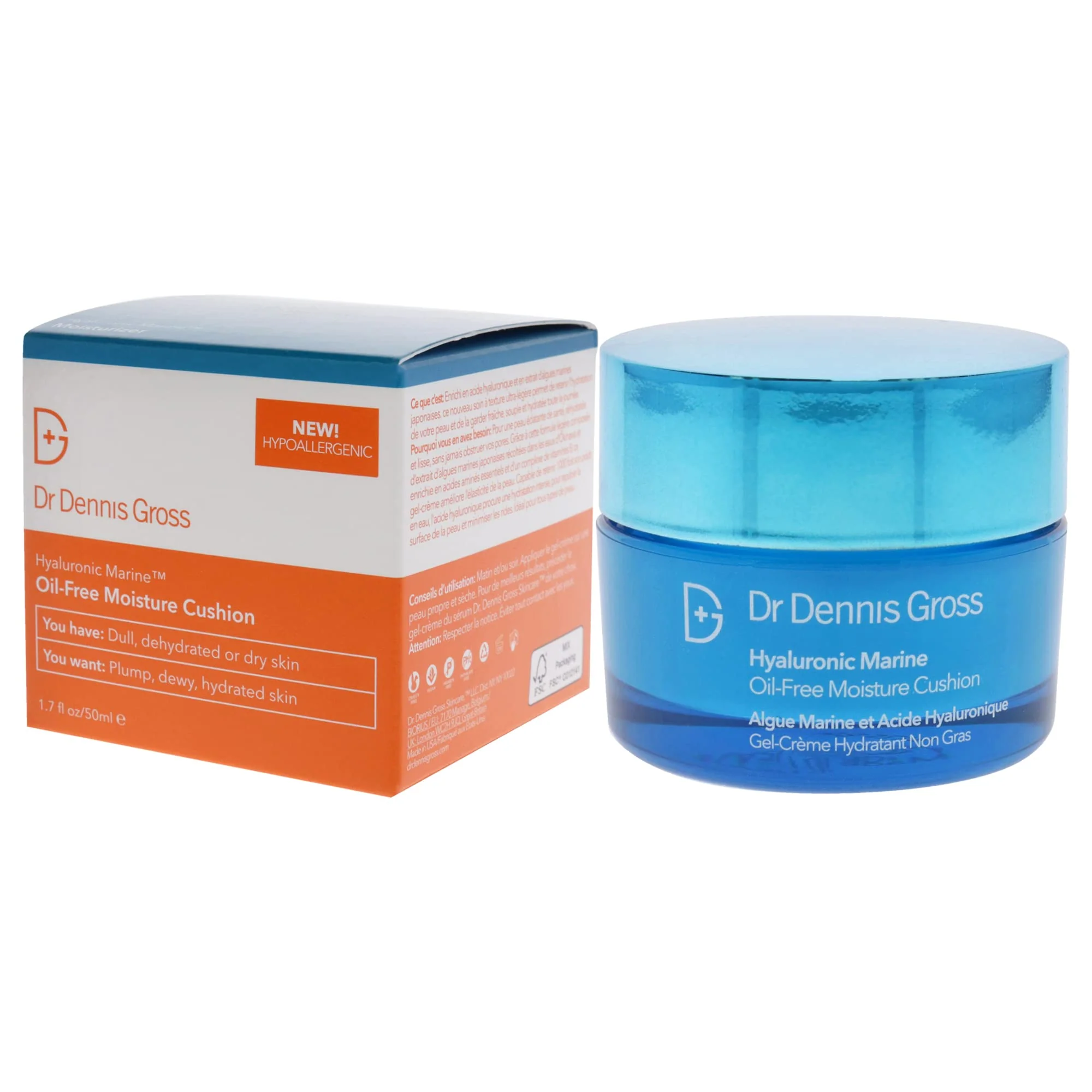 Dr Dennis Gross Hyaluronic Marine Oil-Free Moisture Cushion Moisturizer Unisex 1.7 oz - Image 2