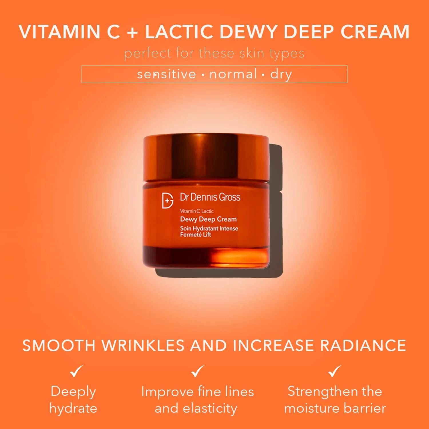 Dr Dennis Gross Vitamin C Plus Lactic Dewy Deep Cream Cream Unisex 2 oz - Image 9