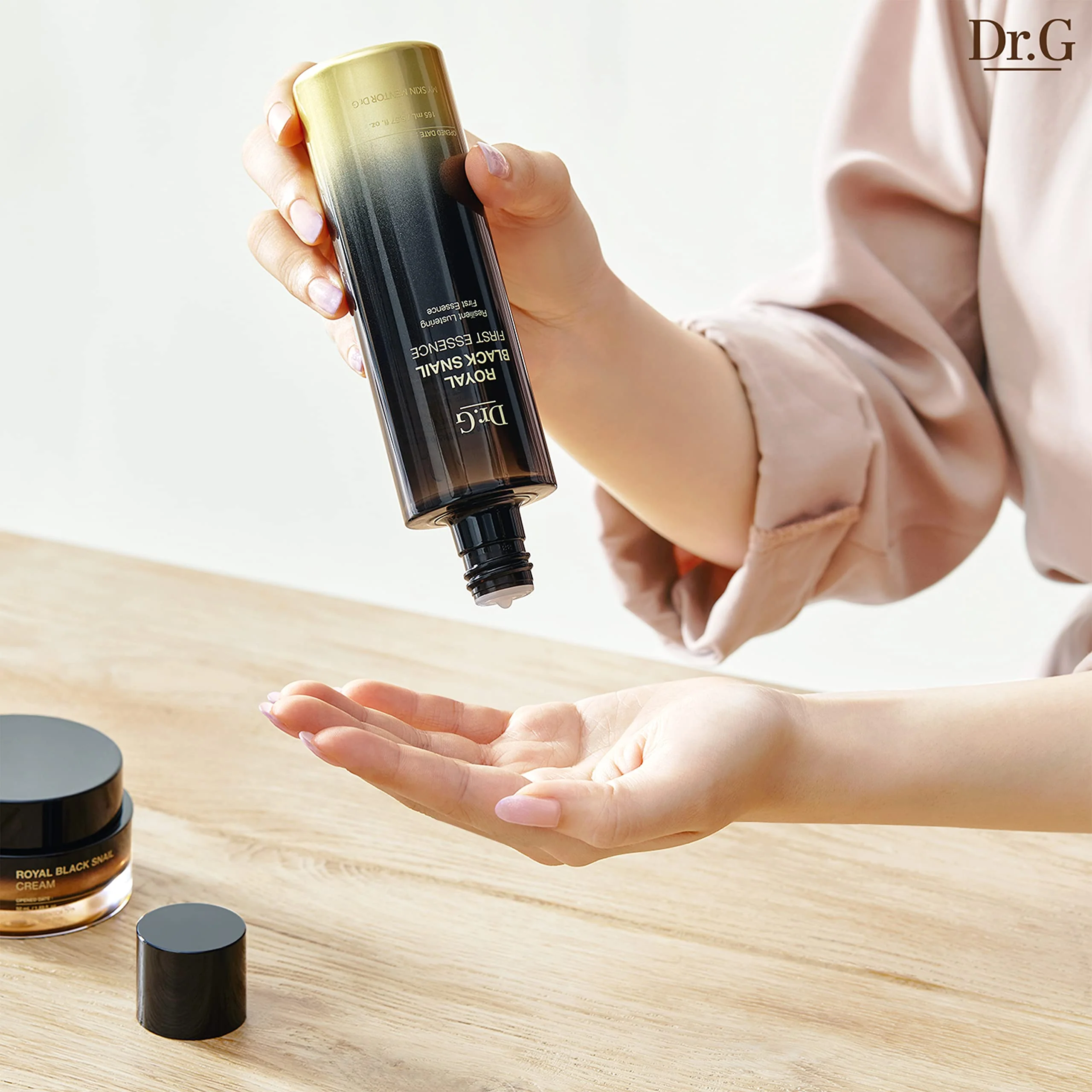 Dr.G Royal Black Snail Mucin Essence, 165ml - Korean Essence Skincare, Korean Skin Care Moisturizer, Snail Mucin Moisturizer, Snail Mucin Serum, Snail Serum, Korean Moisturizer for Dry Skin, Kbeauty - Image 5