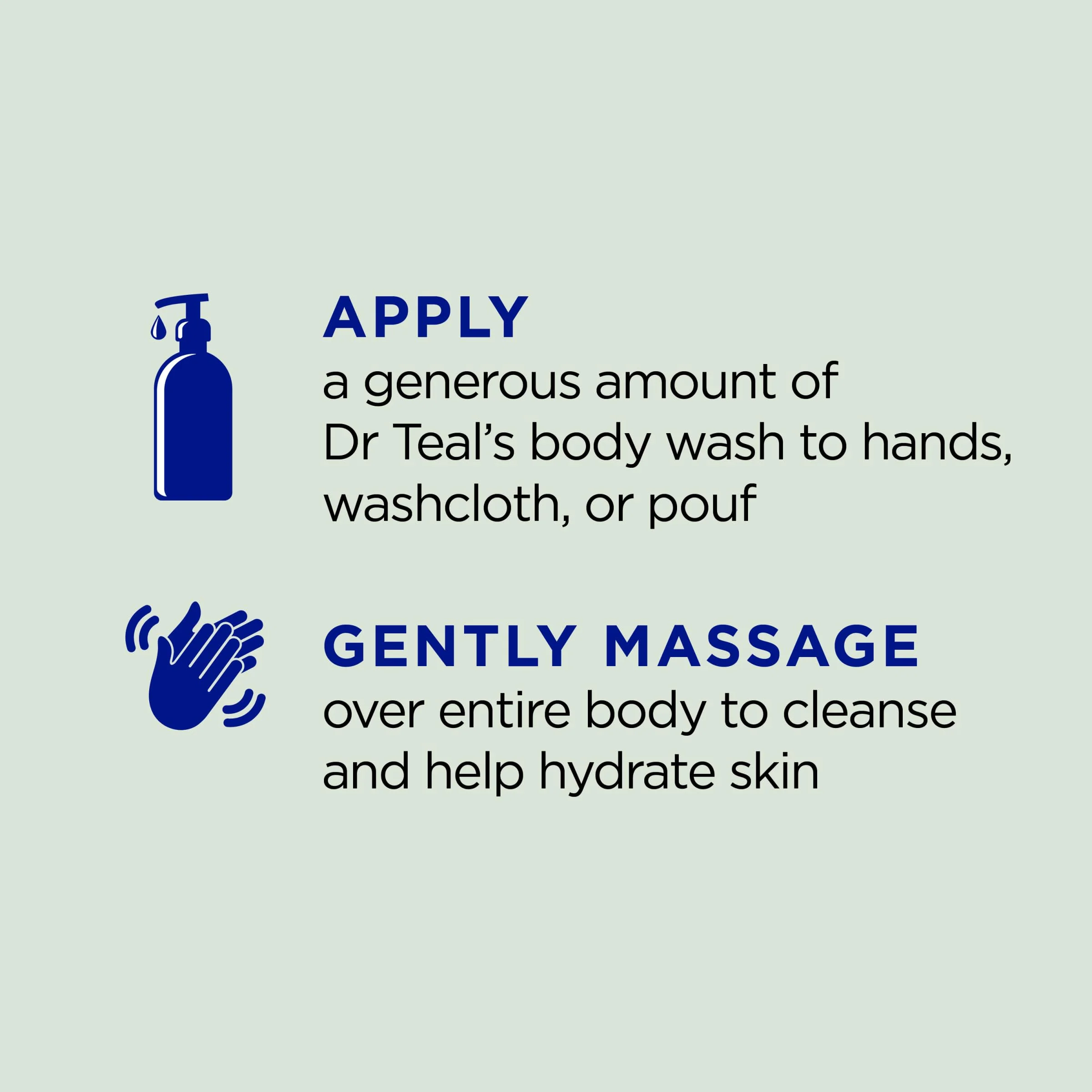 Dr Teal's Body Wash with Pure Epsom Salt, Relax & Relief with Eucalyptus & Spearmint, 24 fl oz (Pack of 2) - Image 9