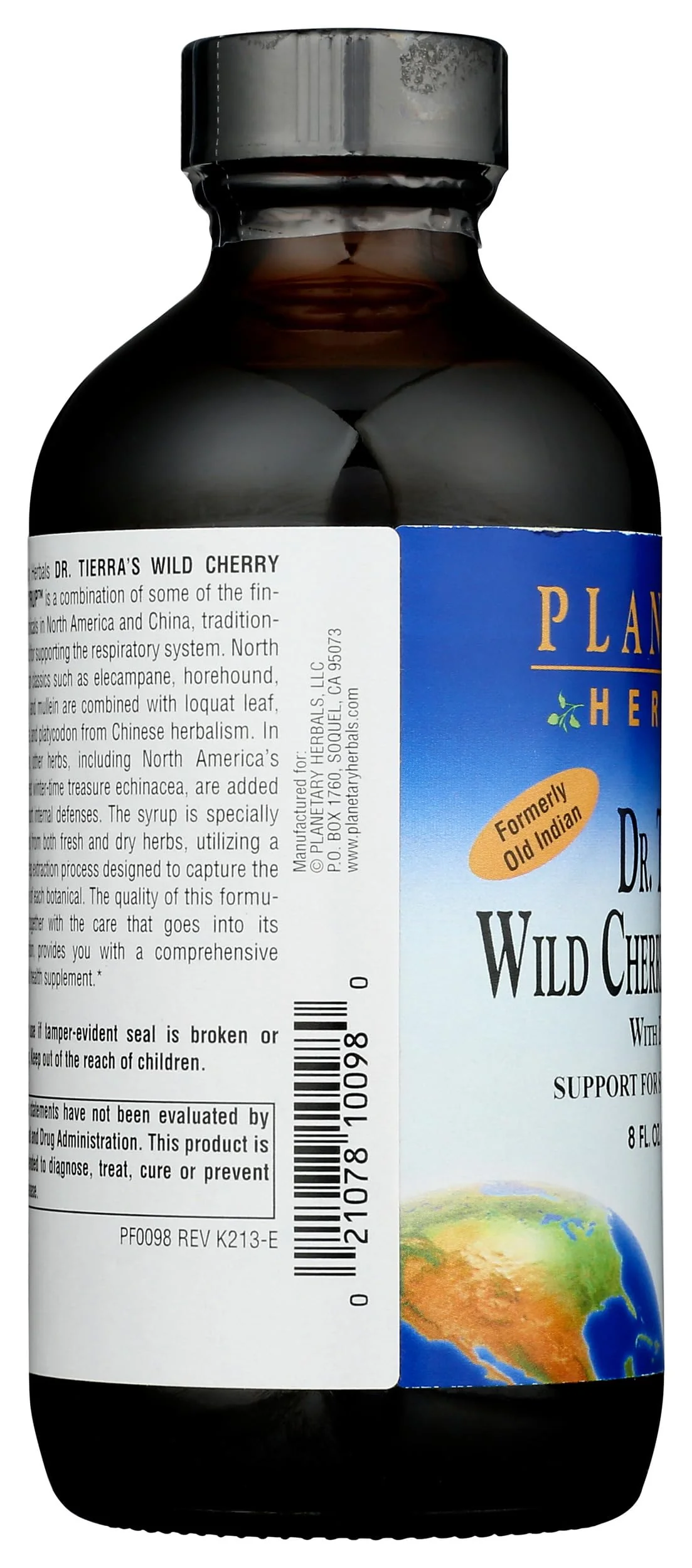 Dr Tierra's Wild Cherry Bark Syrup Planetary Herbals 8 oz Liquid - Image 4