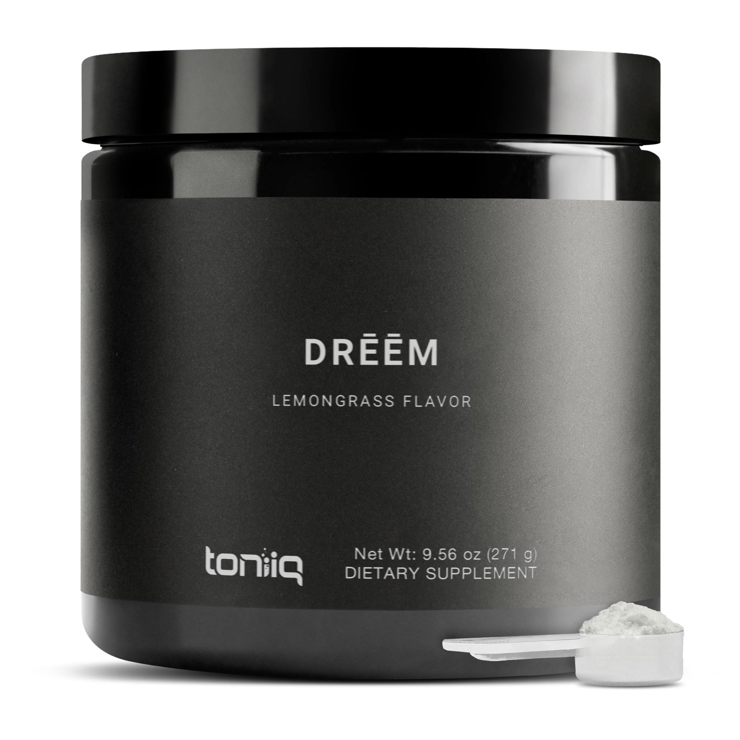 Dreem - 4,500mg Apigenin & Glycine Sleep Stack with 98% Apigenin, 98.5% Glycine, Magnesium - Third Party Tested Ingredients by TQ - Lemongrass Flavor - 9.56 oz