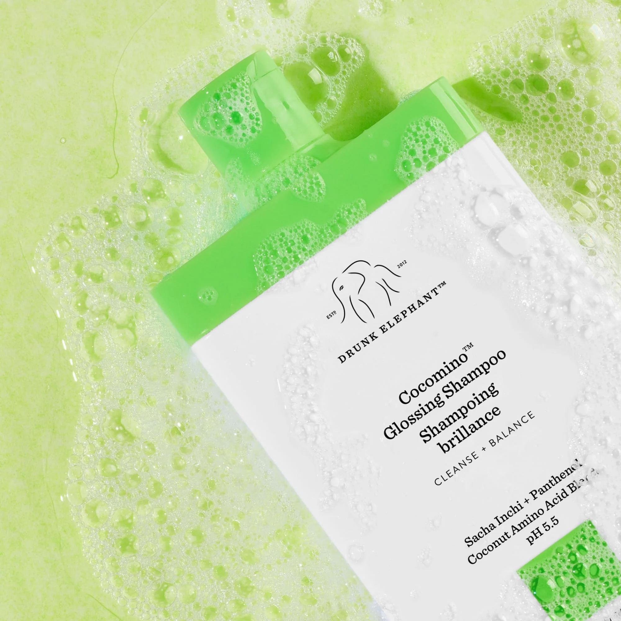 Drunk Elephant Cocomino Glossing Shampoo - 240 ml/8 oz - Coconut Amino Acids - Clean Clinical - Sulfate-Free - Cruelty-Free - Dermatologist-Tested - Free of Essential Oils, Silicones, and SLS - Image 2