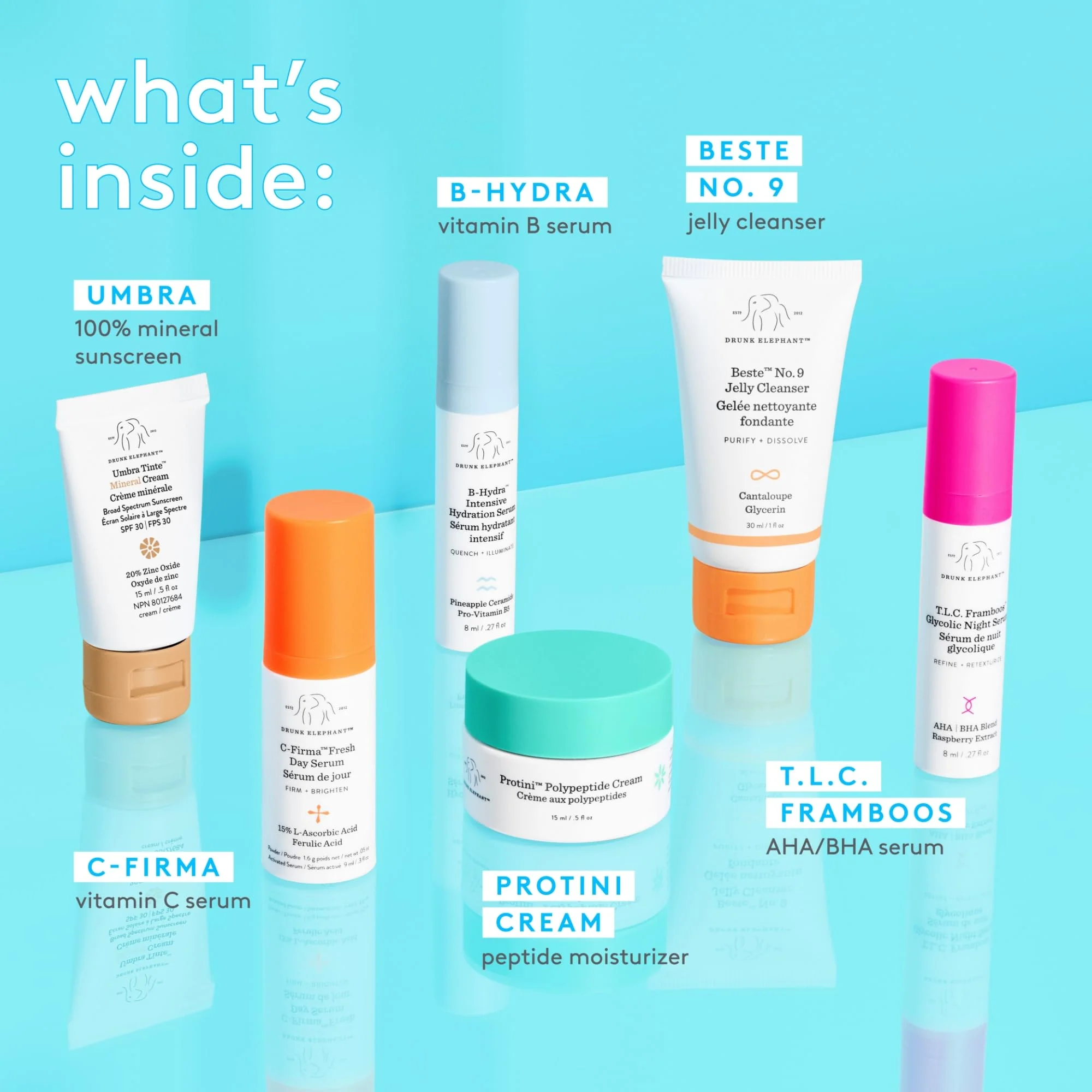 Drunk Elephant The Littles 7.0 Kit - 6 Travel-Friendly A.M. and P.M. Essentials - Clean Clinical Skincare - Cruelty-Free - Dermatologist-Tested - Free of Essential Oils, Silicones, and Fragrance - Image 6