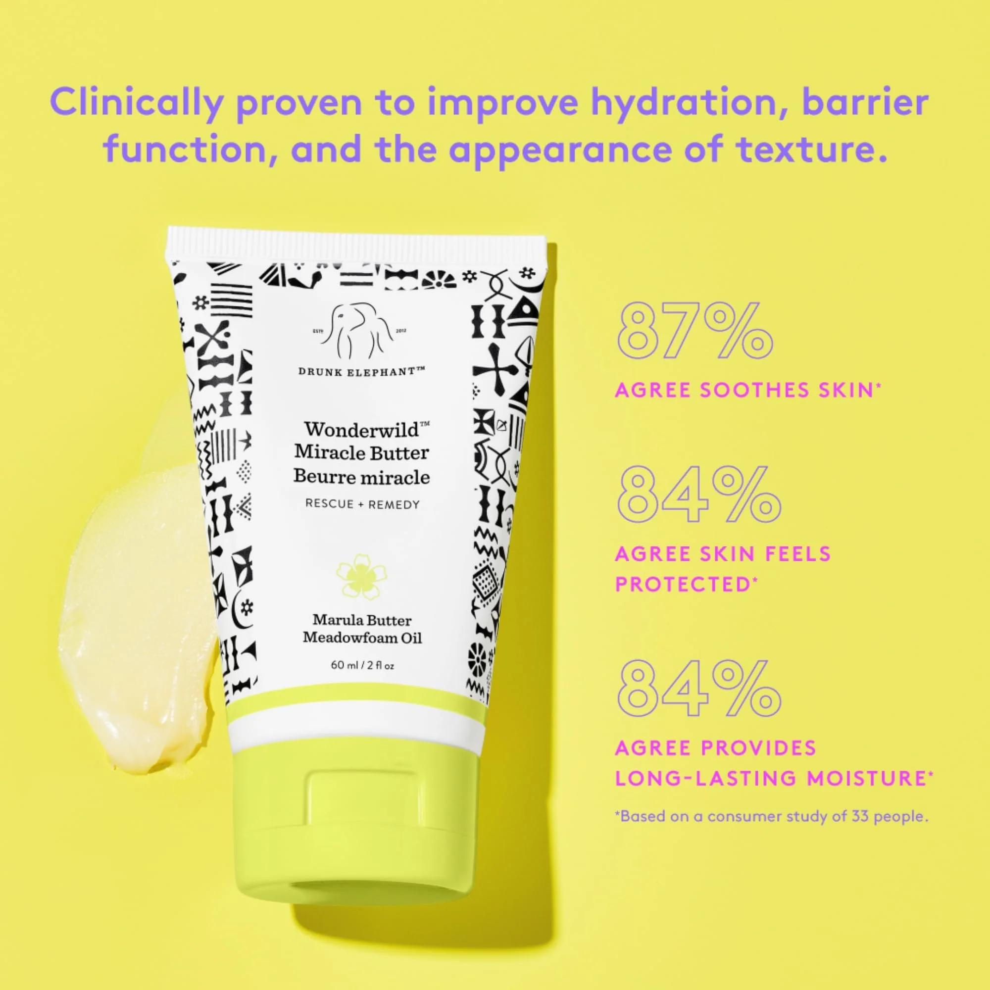 Drunk Elephant Wonderwild Miracle Butter - 60 ml/2 fl oz - Ultra-Luxe Skin Salve - Clean Clinical Skincare - Cruelty-Free - Free of Essential Oils, Silicones, and Fragrance - Image 4