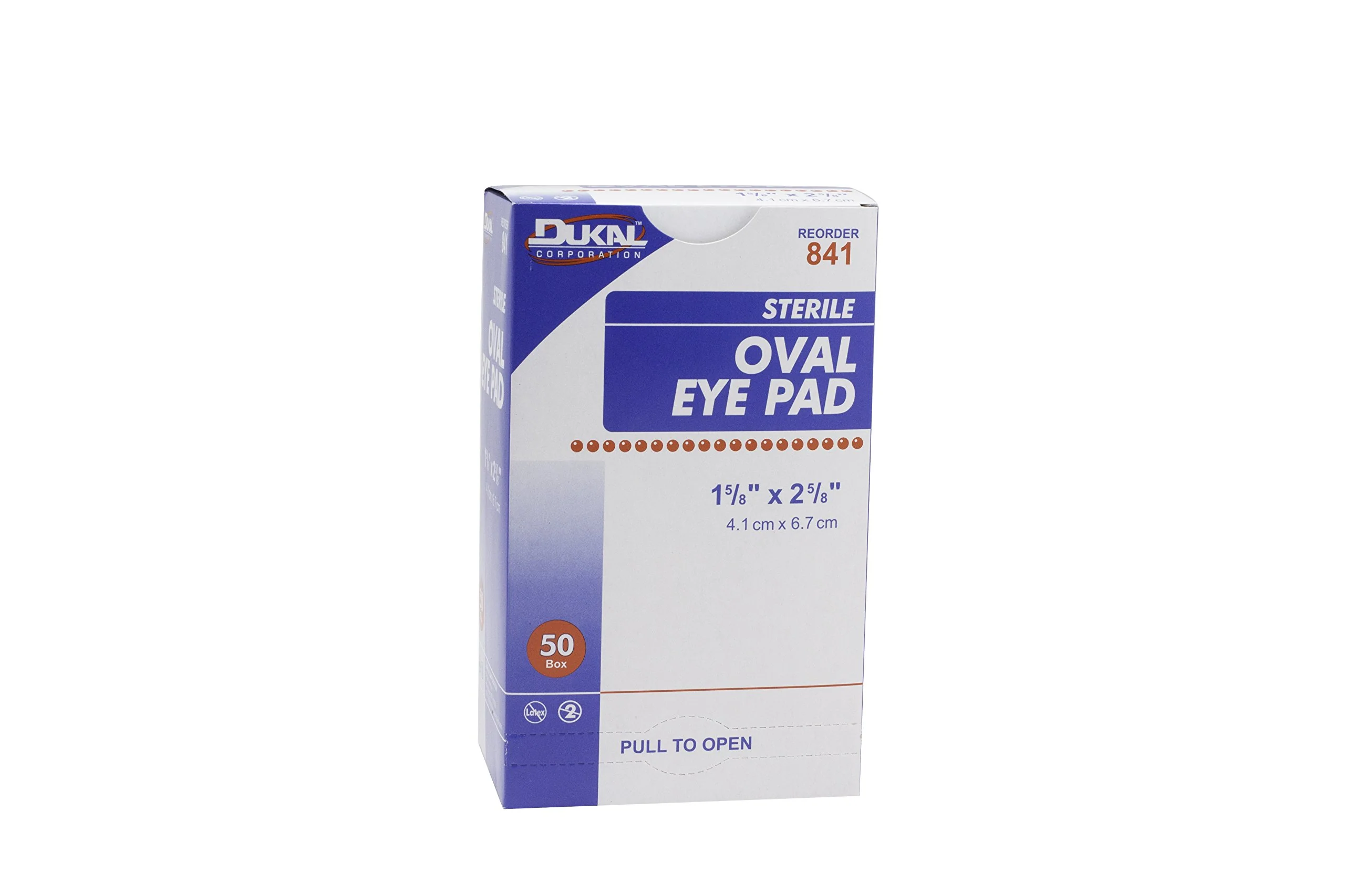 Dukal Eye Pad, Sterile, 1-5/8" x 2-5/8", White (Pack of 600) - Image 5