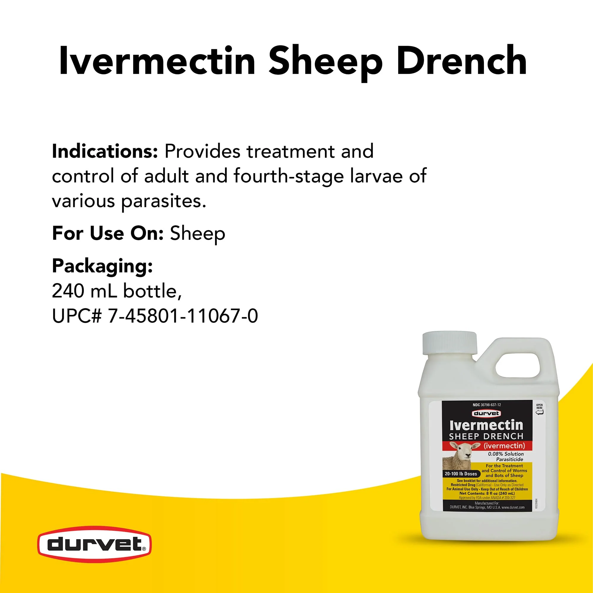 Durvet Ivermectin Sheep Drench - Image 4