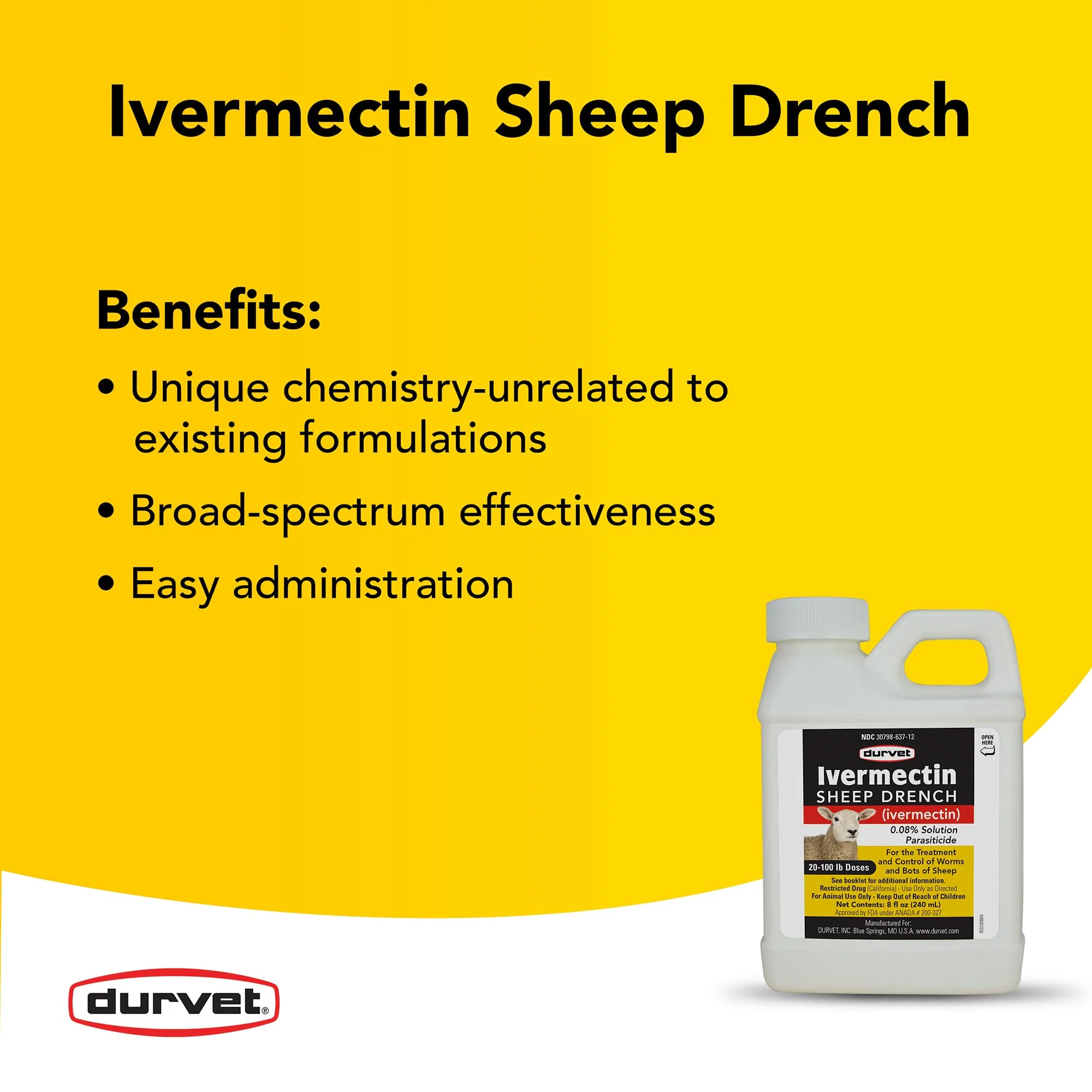 Durvet Ivermectin Sheep Drench - Image 5