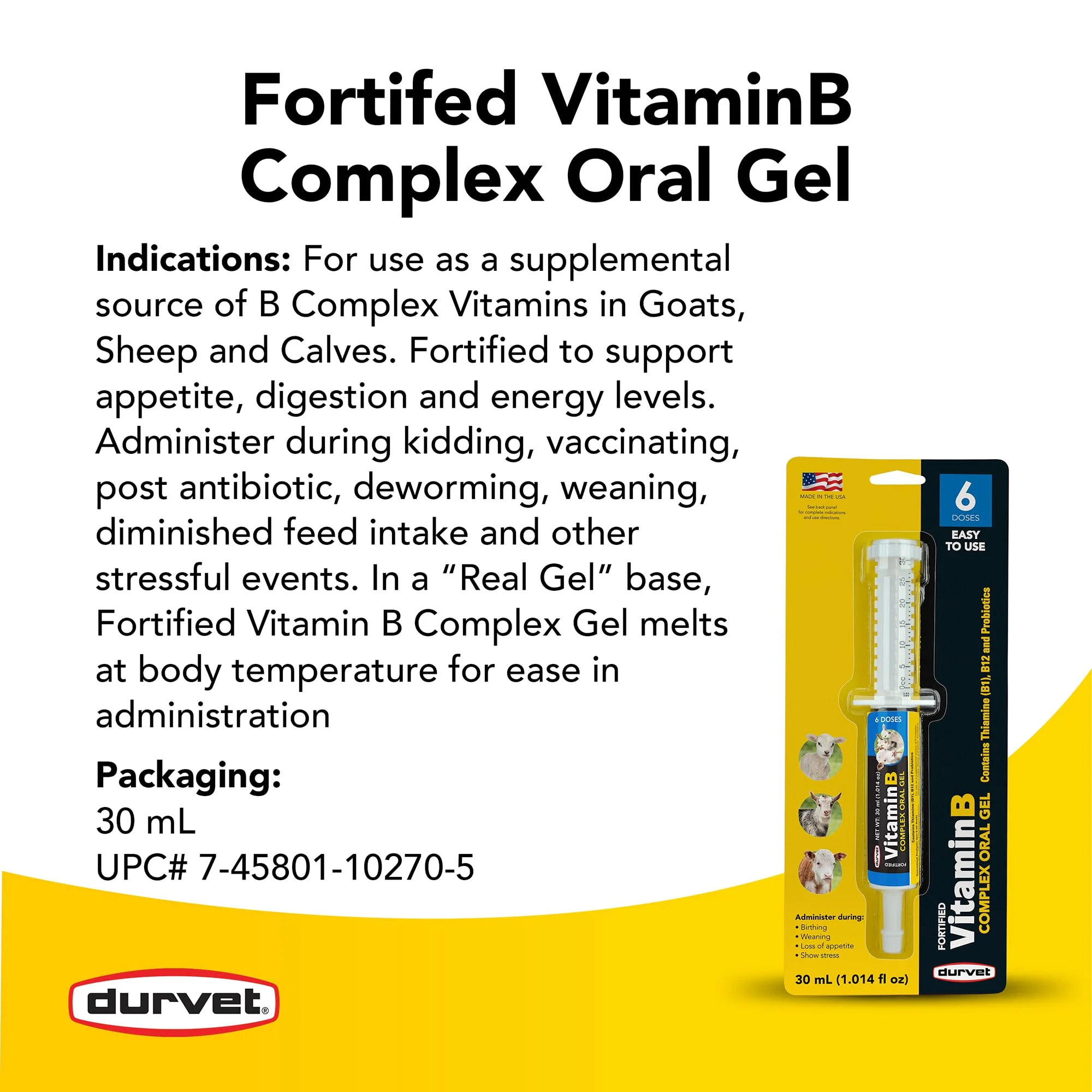 Durvet Vitamin B Complex 30ml - Image 4