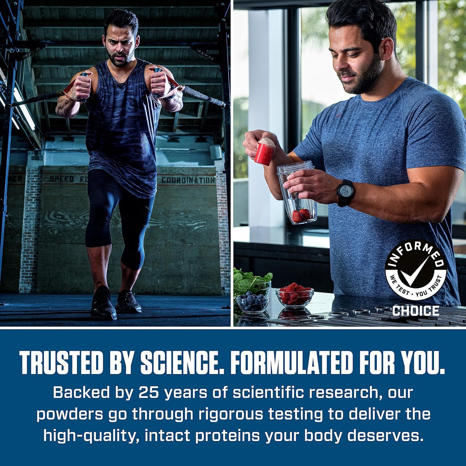 Dymatize Elite 100% Whey Protein Powder, Cookies & Cream, 25g of Protein, 5.5g BCAAs, Less Than 140 Cal., Gluten Free, 2g Carb, 2g Sugar, 3g Fat (63 Servings) - Image 2