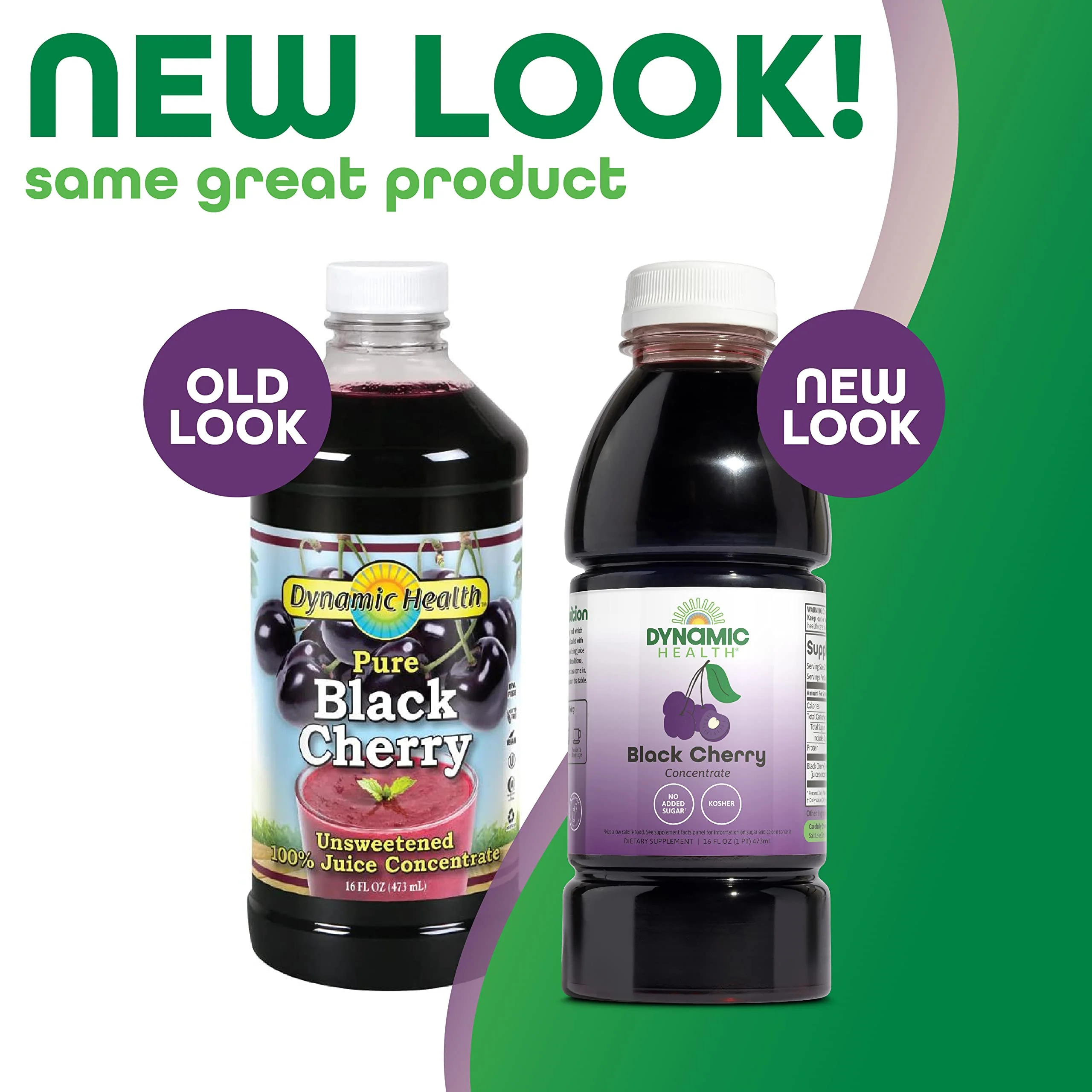 Dynamic Health 100% Pure Black Cherry Juice Concentrate, No Additives, Antioxidant Supplement, Urinary Tract & Joint Support, 16 Fl oz - Image 6