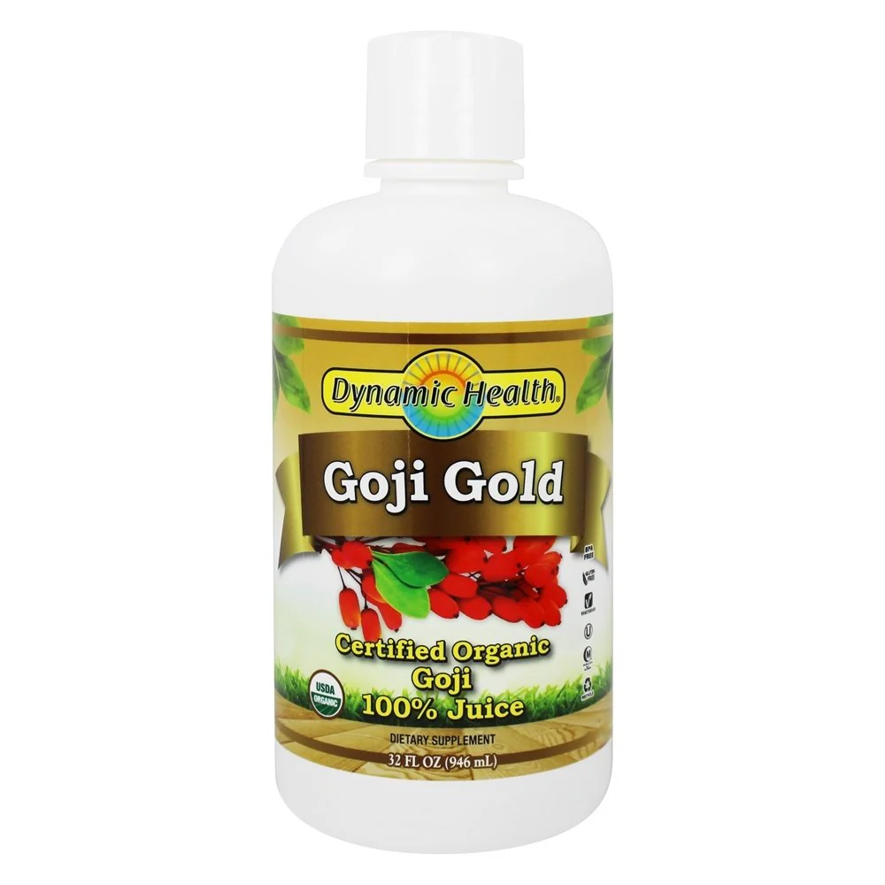 Dynamic Health Goji Gold Juice, Certified Organic, 100% Juice, Minerals, Antioxidants, Enzymes, Amino Acids, Vitamins, Gluten-Free, 32oz - Image 4