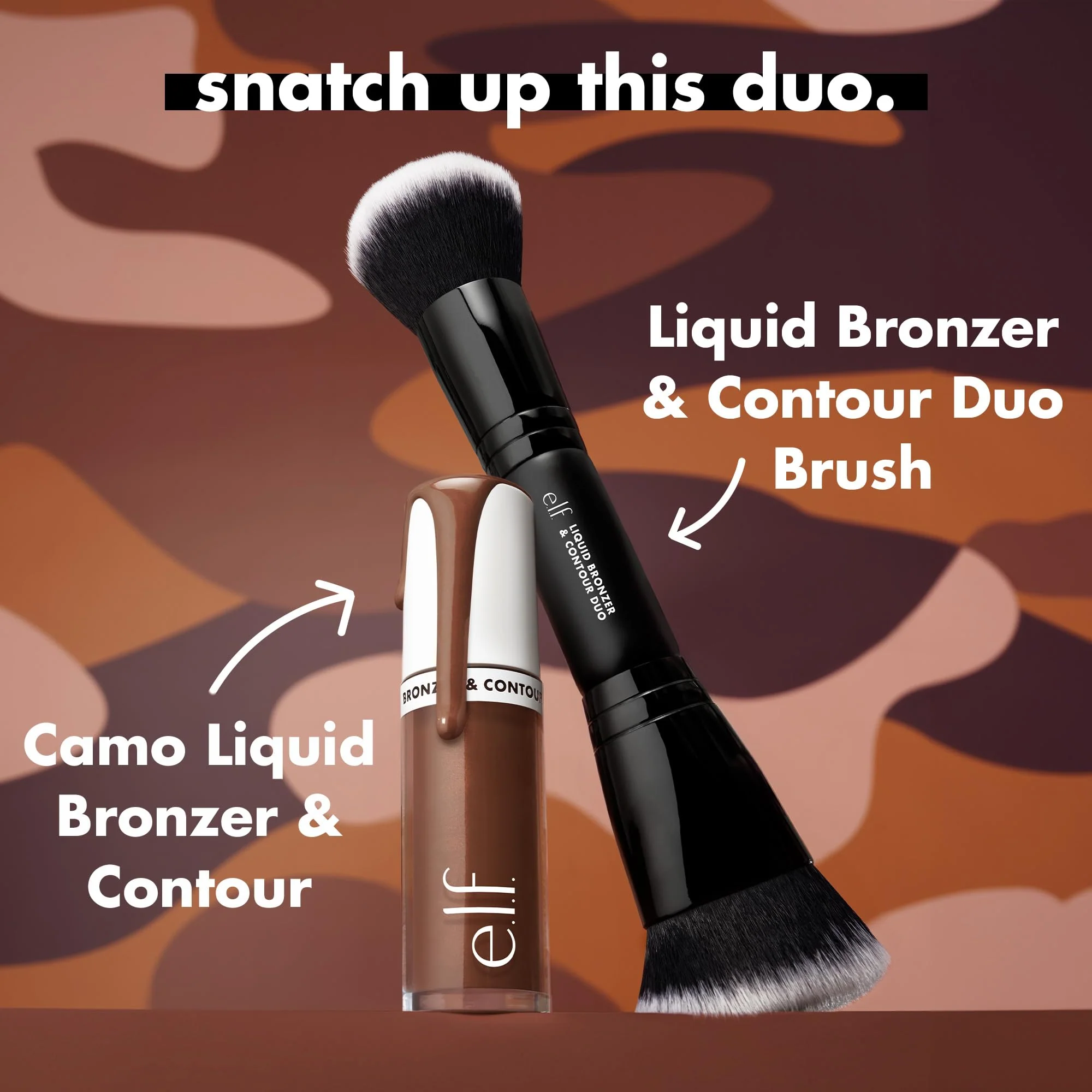 e.l.f. Camo Liquid Bronzer & Contour, Silky Highly Pigmented Formula, Creates a Long-Lasting Bronzed Glow & Natural Look, Vegan & Cruelty-Free, 3 Light - Image 5
