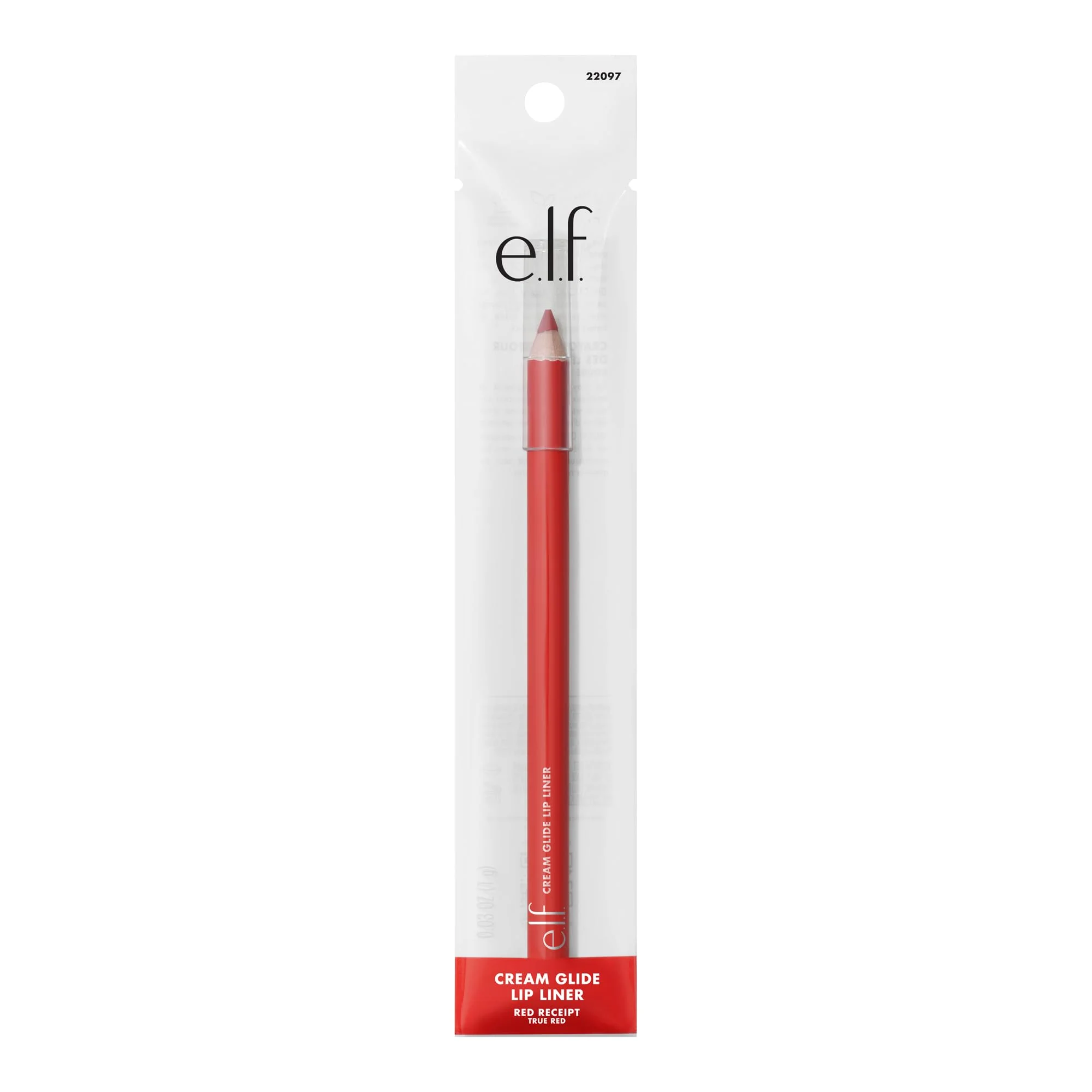 e.l.f. Cream Glide Lip Liner, Highly-Pigmented Pencil For Shaping & Sculpting Lips, Semi-Matte Finish, Vegan & Cruelty-Free, Red Receipt - Image 3