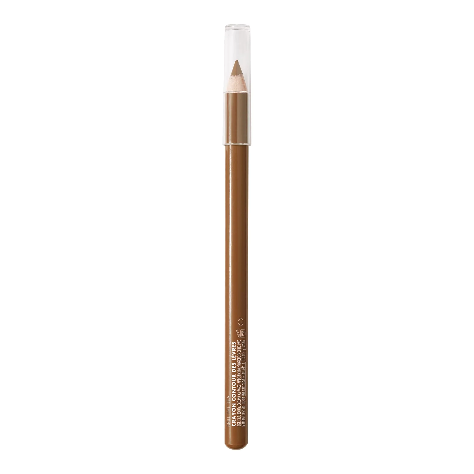 e.l.f. Cream Glide Lip Liner, Highly-Pigmented Pencil For Shaping & Sculpting Lips, Semi-Matte Finish, Vegan & Cruelty-Free, Spill The Tea - Image 4