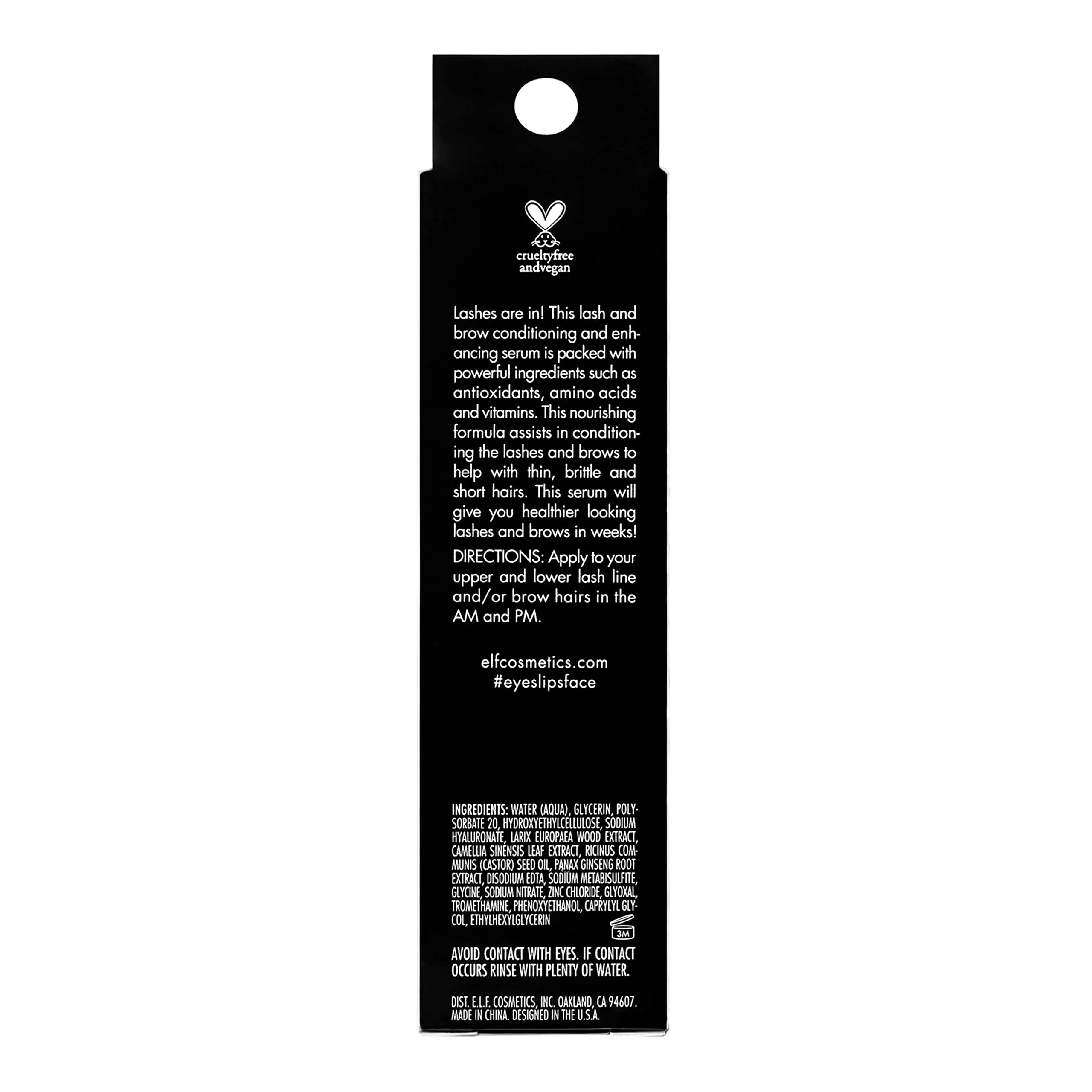 e.l.f. Enhancing Lash & Brow Serum, Promotes Longer-Looking Lashes & Brows, Nourishing & Conditioning Formula, Clear, 0.12 Fl Oz (3.5mL) - Image 2