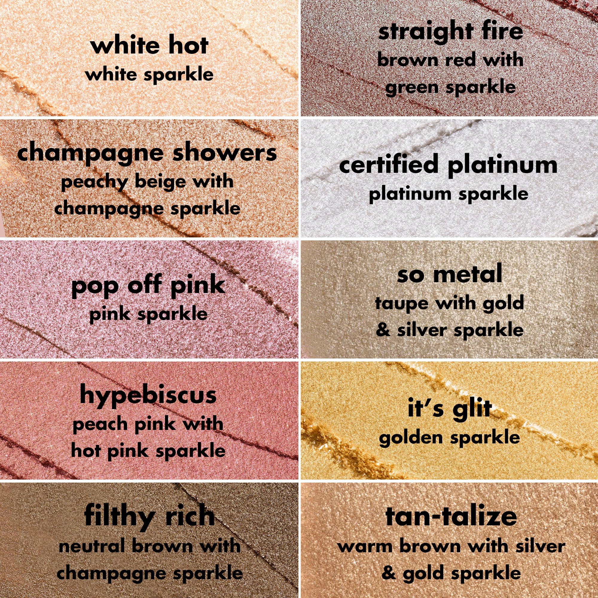e.l.f. Fine As Fleck Glitter Eyeshadow, Long-Lasting Sheer Eye Makeup With A Shimmer Finish, Smooth Formula, Vegan & Cruelty-Free, Champagne Showers - Image 7