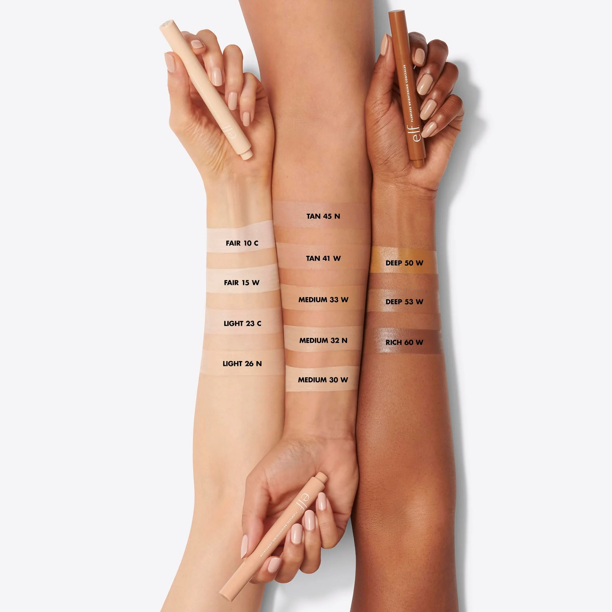 e.l.f. Flawless Brightening Concealer, Illuminating & Highlighting Face Makeup, Conceals Dark Under Eye Circles, Rich 60 W, 0.07 Fl Oz - Image 6