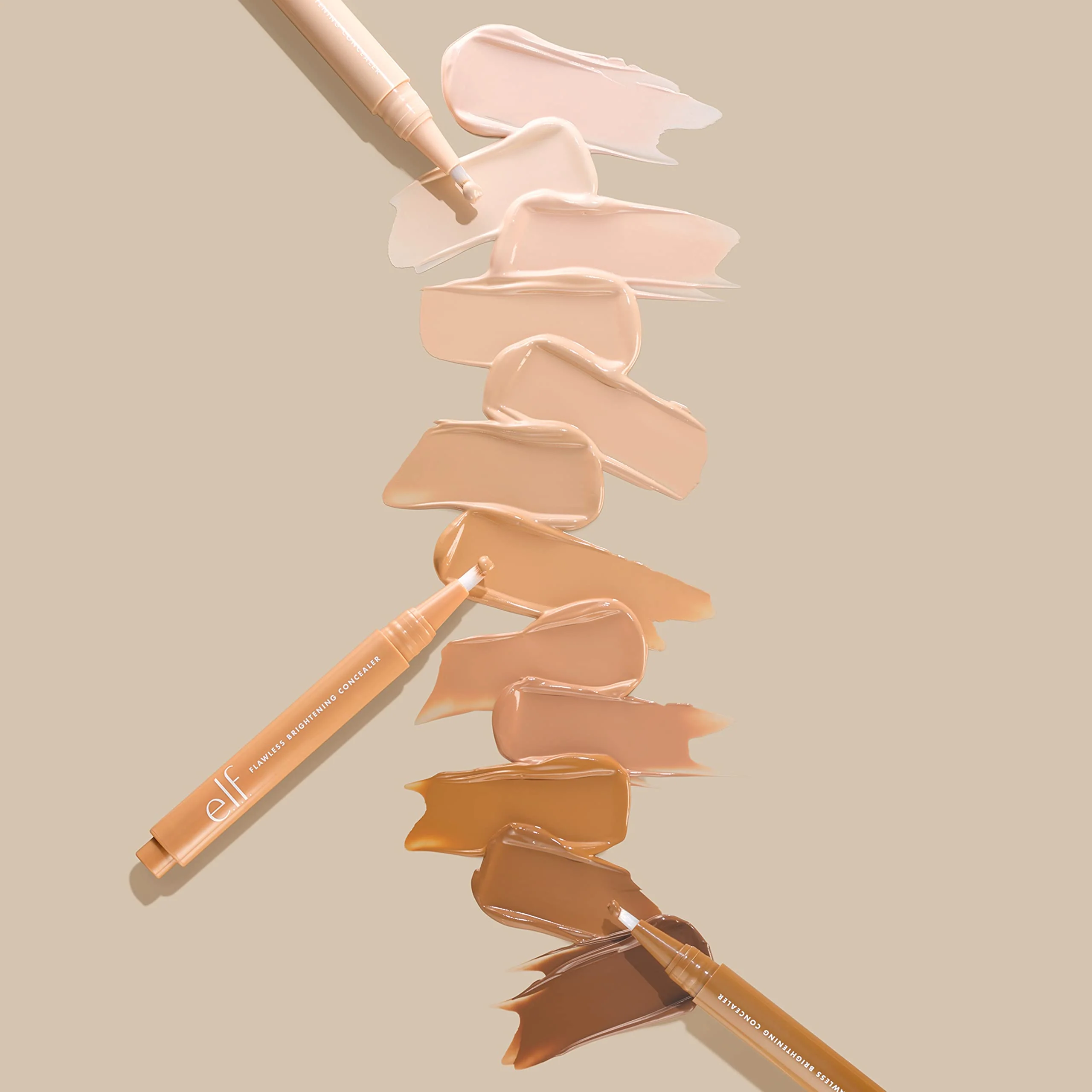 e.l.f. Flawless Brightening Concealer, Illuminating & Highlighting Face Makeup, Conceals Dark Under Eye Circles, Tan 41 W, 0.07 Fl Oz - Image 5