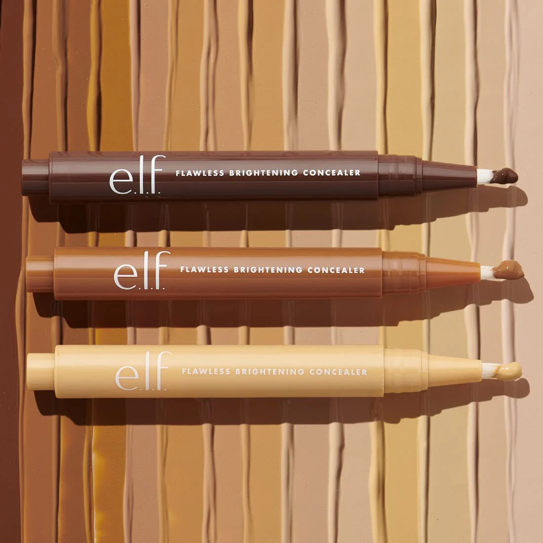 e.l.f. Flawless Brightening Concealer, Illuminating & Highlighting Face Makeup, Conceals Dark Under Eye Circles, Tan 48 N, 0.07 Fl Oz - Image 4