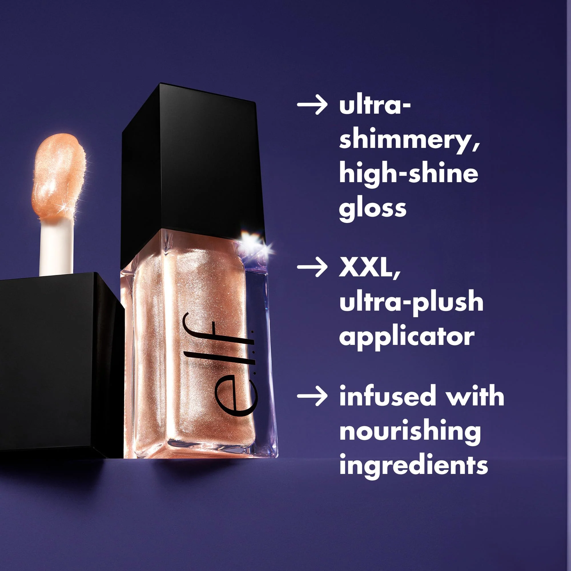 e.l.f. Glow Reviver Lip Oil, Nourishing and Hydrating with High-Shine Glimmer Finish & Sheer Wash Of Color, Minty Scent, Non-Sticky, Vegan & Cruelty-free, Opal-ogy Tour - Image 5
