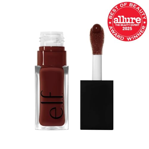e.l.f. Glow Reviver Lip Oil, Nourishing Tinted Lip Oil For A High-shine Finish, Infused With Jojoba Oil, Vegan & Cruelty-free, Hot As Fudge - Image 9