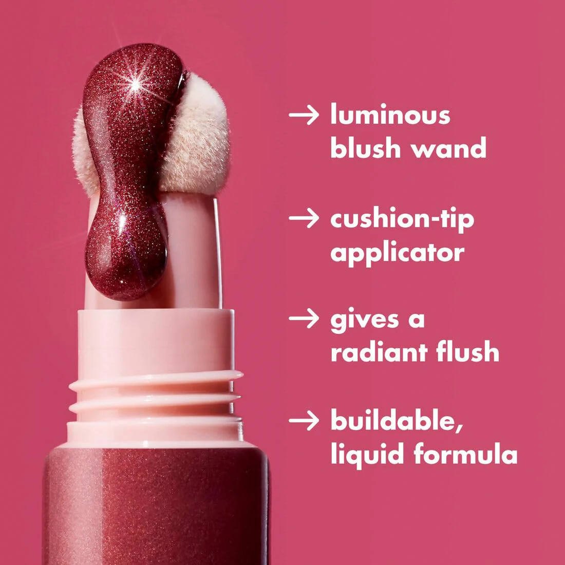 e.l.f. Halo Glow Blush Beauty Wand, Liquid Blush Wand For Radiant, Flushed Cheeks, Infused With Squalane, Vegan & Cruelty-free, Magic Hour - Image 5