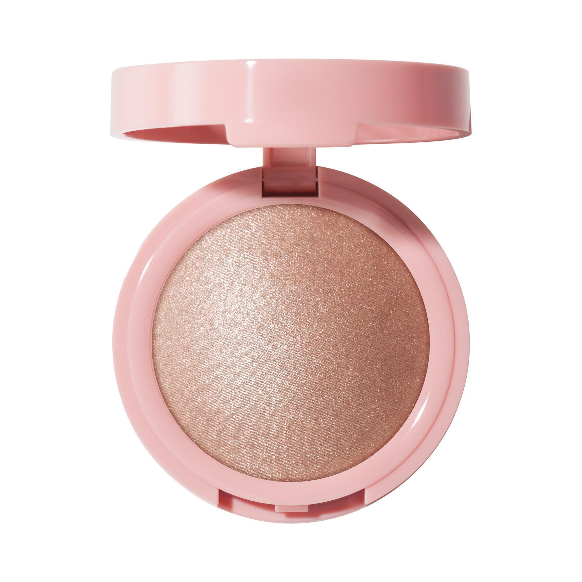 e.l.f. Halo Glow Silky Powder Highlighter, Long-Lasting Luminous Face Finish, Cake-Resistant With Micro-Shimmer, Vegan & Cruelty-Free, Blush Money - Image 4