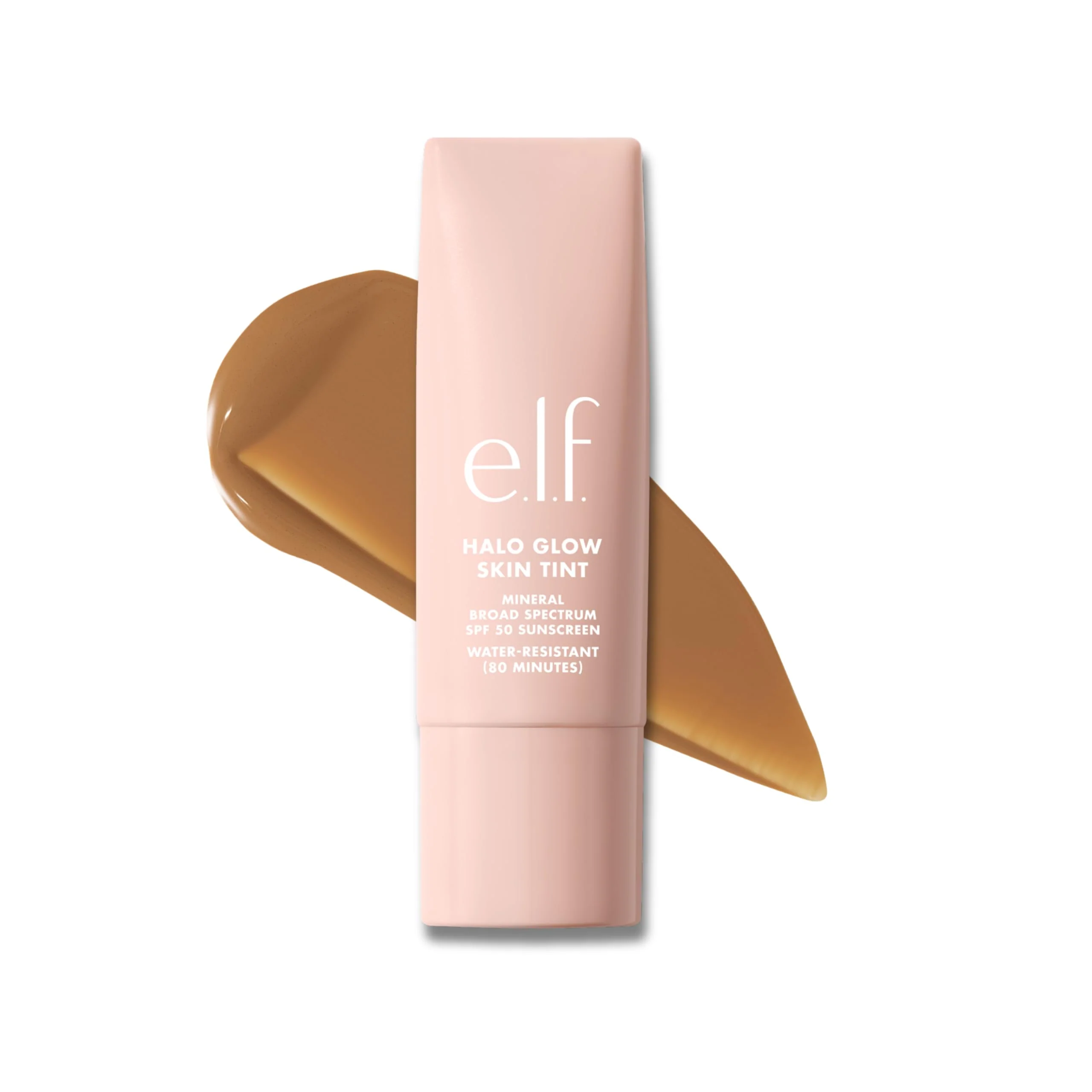 e.l.f. Halo Glow Skin Tint SPF 50, Tinted Moisturizer For Light, Buildable Coverage, Creates A Natural Glow, Vegan & Cruelty-Free, 10 Tan Neutral