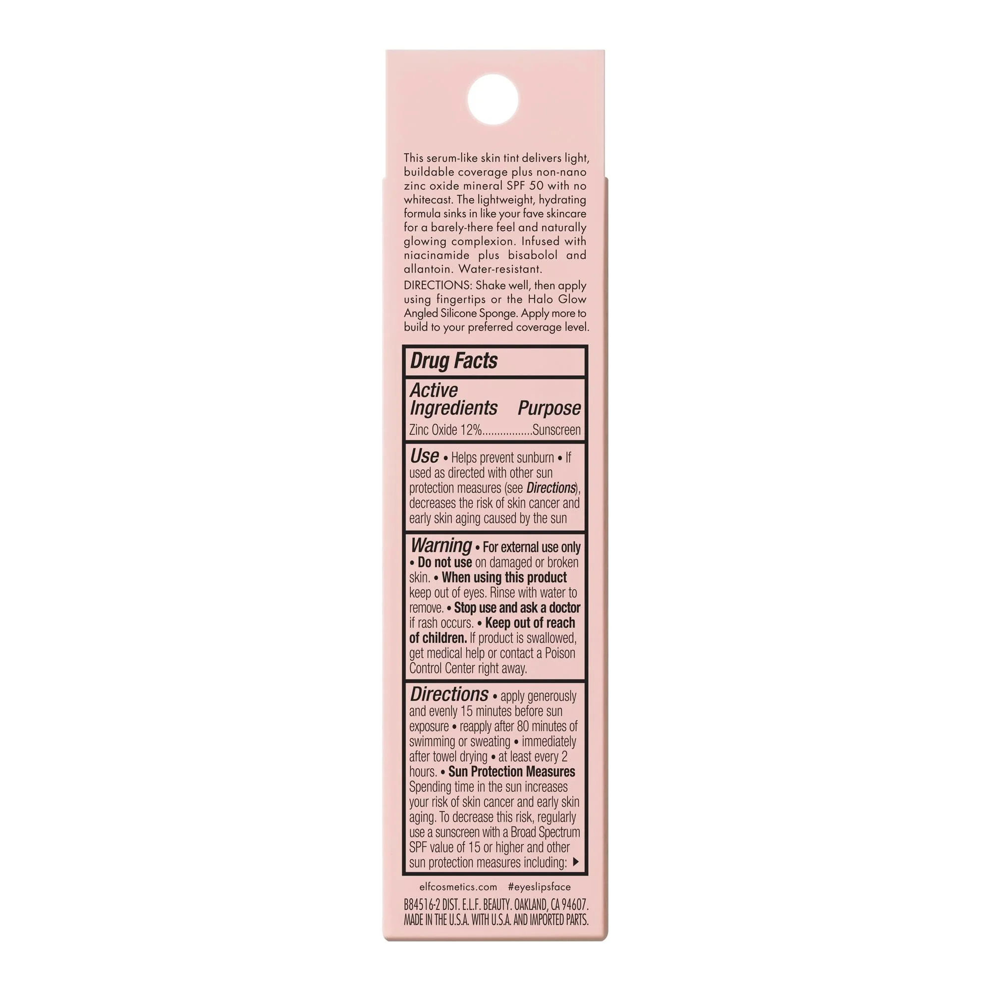 e.l.f. Halo Glow Skin Tint SPF 50, Tinted Moisturizer For Light, Buildable Coverage, Creates A Natural Glow, Vegan & Cruelty-Free, 13 Deep Neutral - Image 2