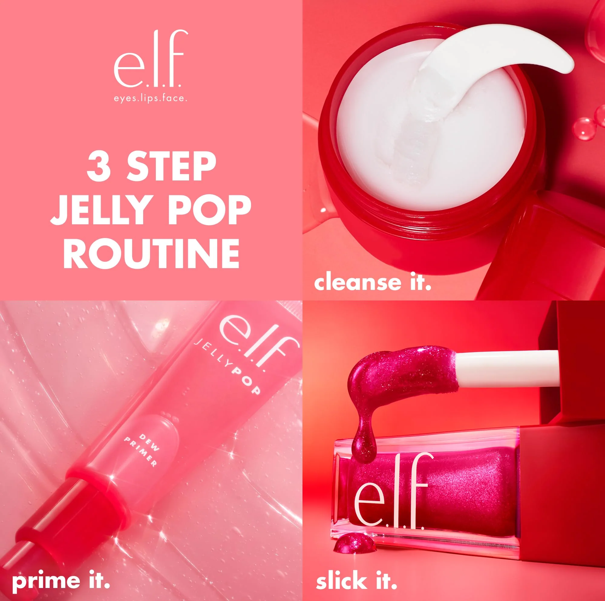 e.l.f. Jelly Pop Glow Reviver Lip Oil, Limited Edition Nourishing Formula Creates A Sheer, Ultra-Glossy Finish, Non-Sticky Feel, Vegan & Cruelty-Free - Image 4