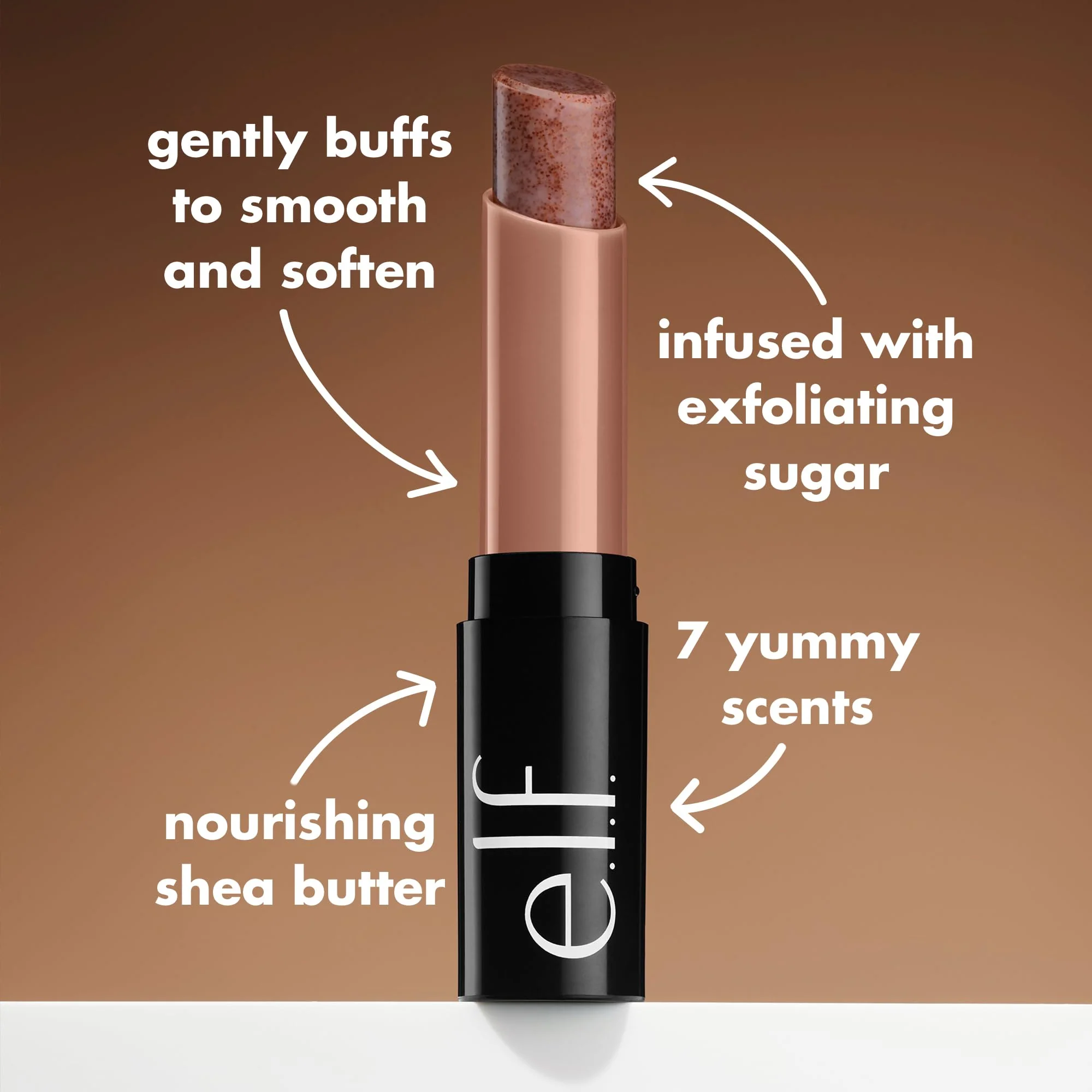 e.l.f. Lip Exfoliator, Moisturizing Scented Lip Scrub For Exfoliating & Smoothing Lips, Infused With Jojoba Oil, Vegan & Cruelty-free, Popcorn - Image 4