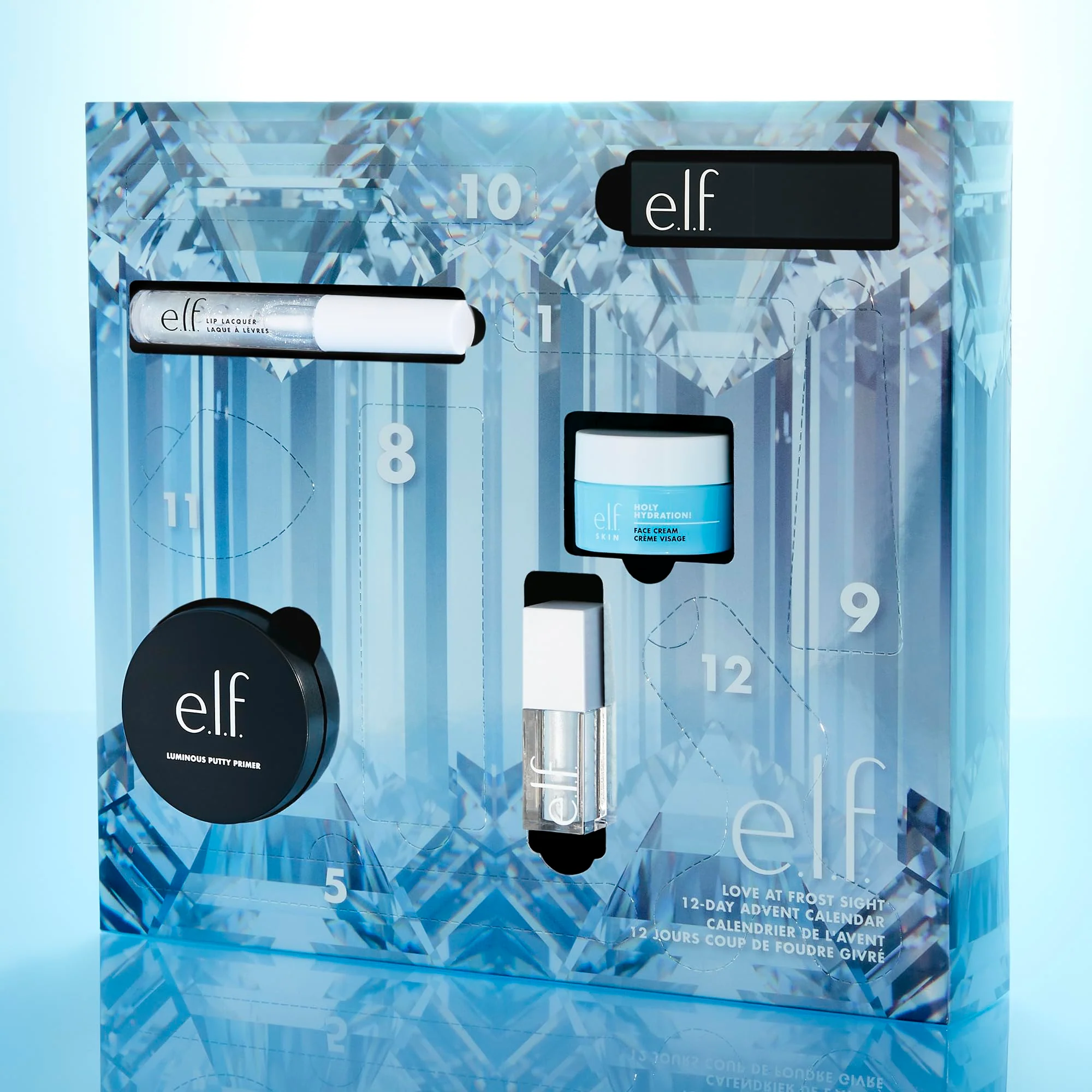 e.l.f. Love at Frost Sight 12-Day Advent Calendar 2025, Skincare Essentials & Festive Makeup In Limited-Edition Shades, Vegan & Cruelty-Free - Image 4
