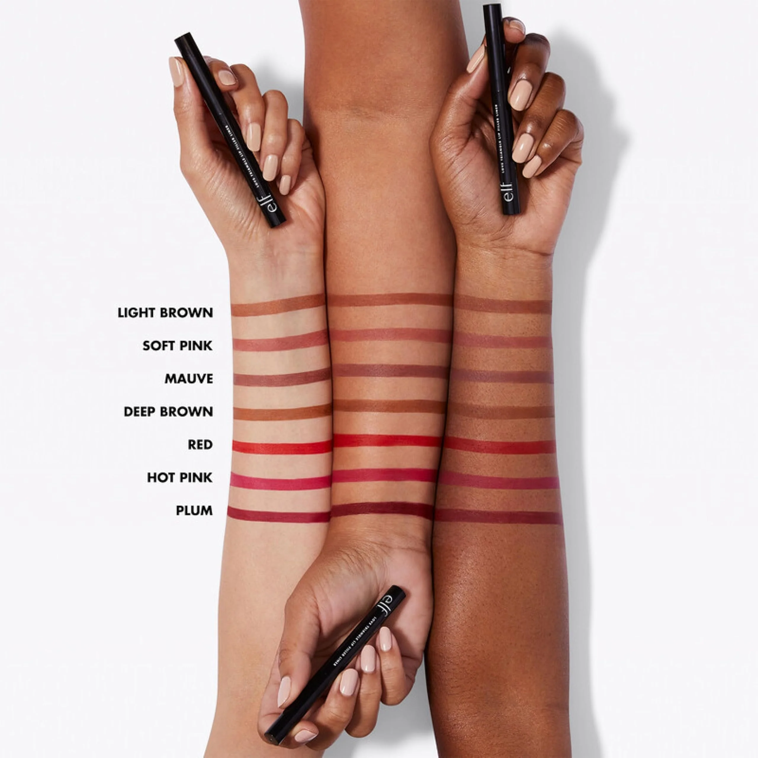 e.l.f. Love Triangle Lip Filler Liner, 2-in-1 Lipliner Pencil For Sculpting & Filling, Long-Lasting Intense Color, Vegan & Cruelty-Free, Mauve - Image 5