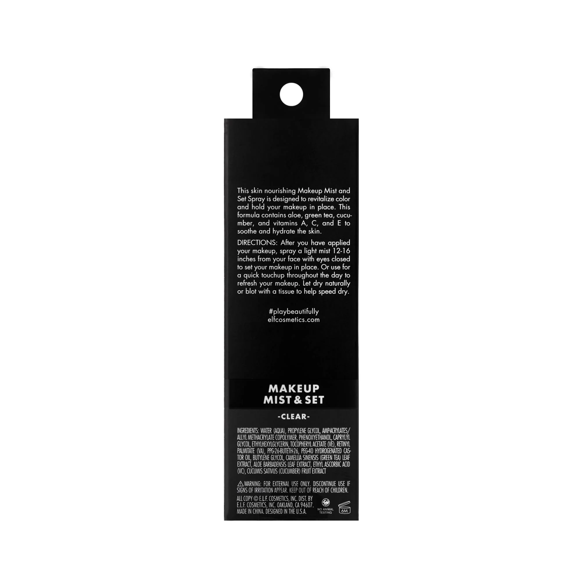e.l.f. Makeup Mist & Set - Large Lightweight, Long Lasting, All-Day Wear Revitalizes, Refreshes, Hydrates, Soothes Infused with Aloe, Green Tea and Cucumber 4 Fl Oz - Image 2