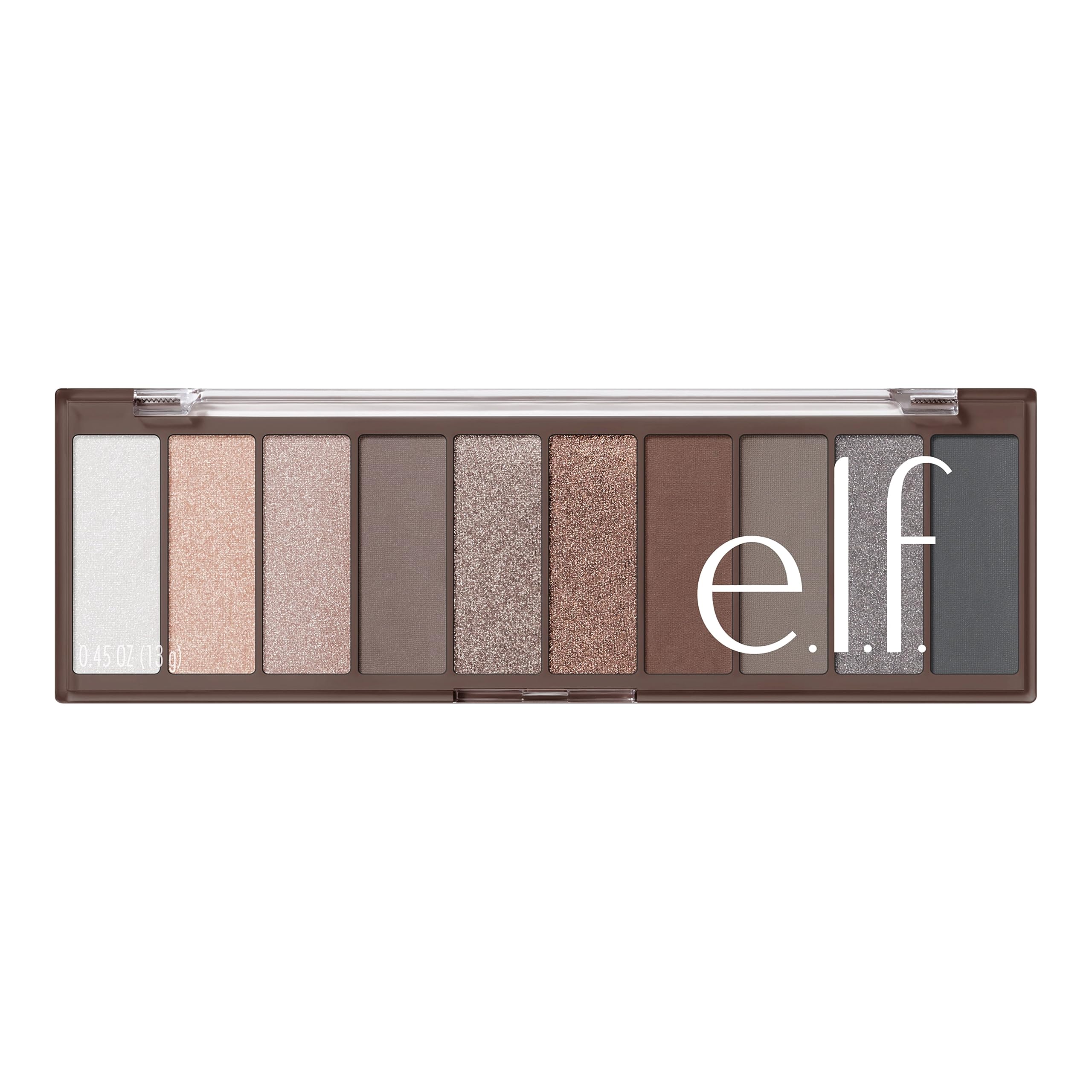 e.l.f. Perfect 10 Eyeshadow Palette, Ten Ultra-pigmented Nude Shades, Blendable Formula, Vegan & Cruelty-free, Everyday Smoky (Packaging May Vary) - Image 4