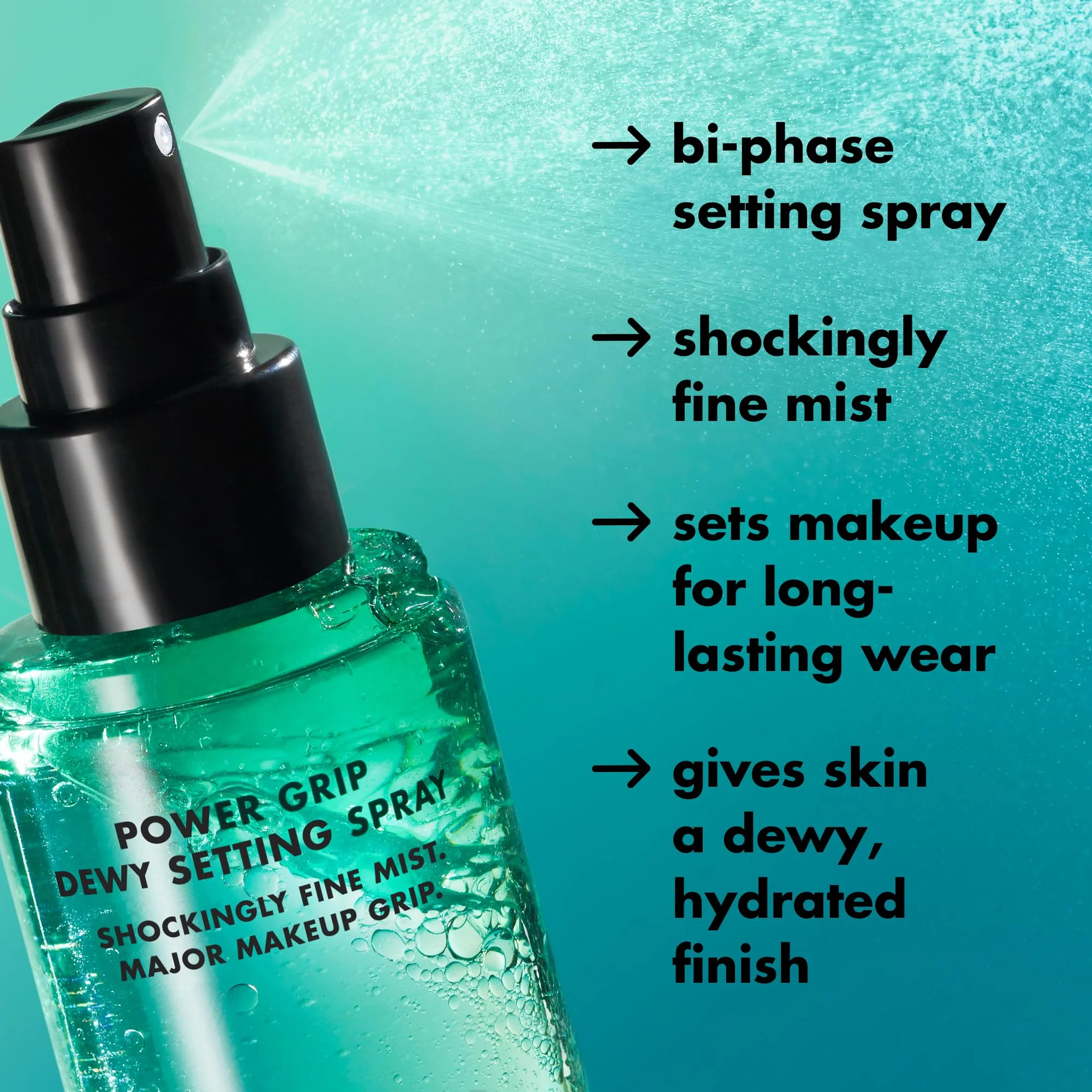 e.l.f. Power Grip Dewy Setting Spray, Ultra Fine Mist Made With Hyaluronic Acid, Grips Makeup For A Hydrated, Dewy Finish, Vegan & Cruelty-Free - Image 5