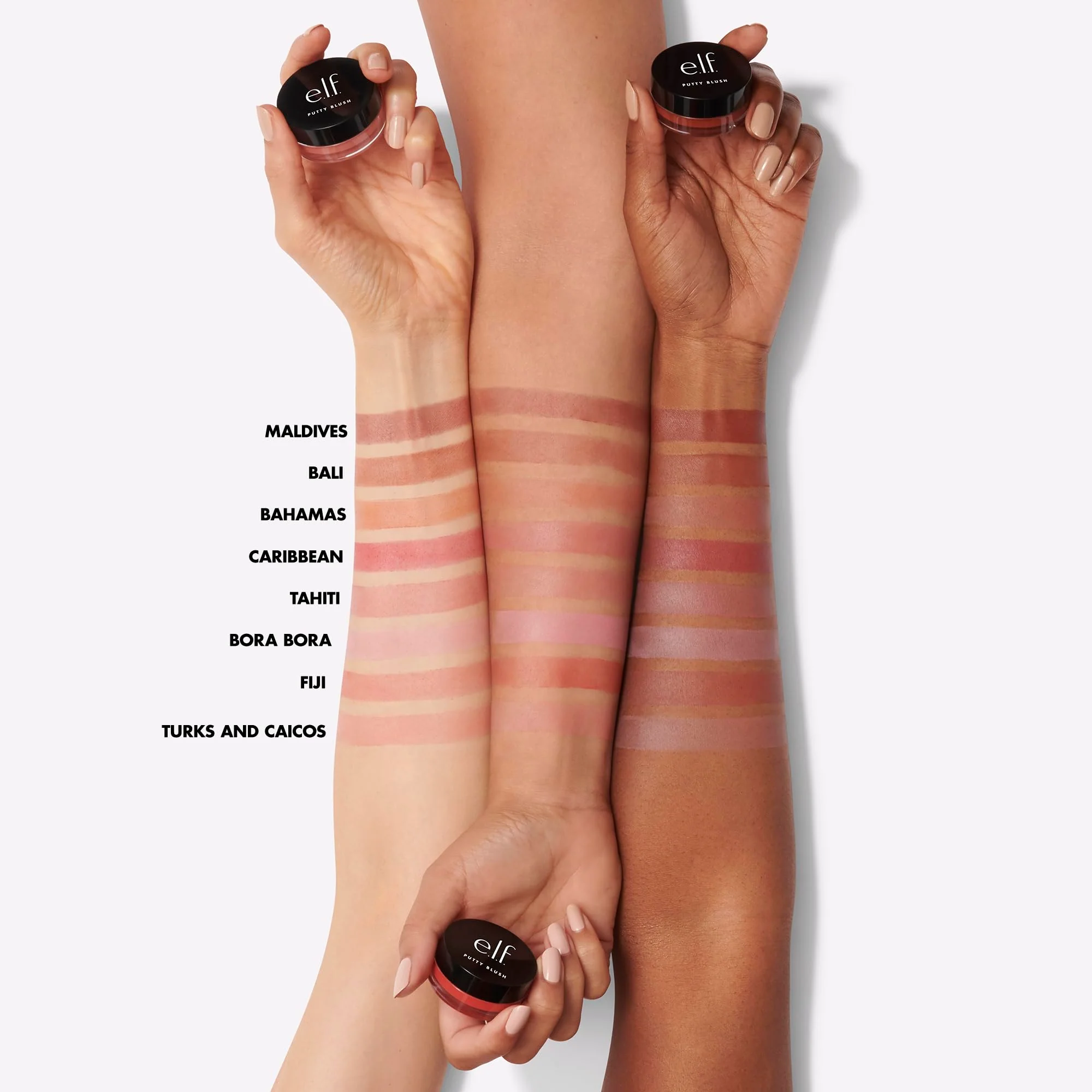 e.l.f. Putty Blush, Creamy & Ultra Pigmented Formula, Infused with Argan Oil & Vitamin E, Maldives, 0.35 Oz - Image 2