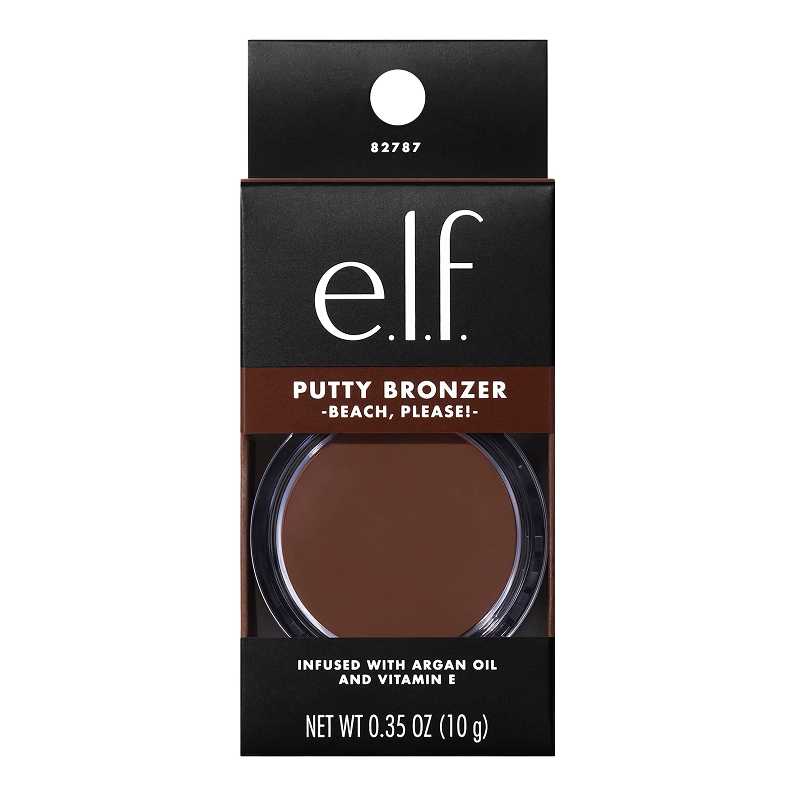 e.l.f. Putty Bronzer, Creamy & Highly Pigmented Formula, Creates a Long-Lasting Bronzed Glow, Infused with Argan Oil & Vitamin E, Beach, Please!, 0.35 Oz - Image 5