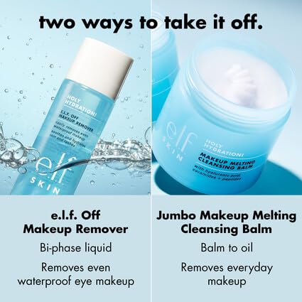 e.l.f. SKIN Holy Hydration! Makeup Melting Cleansing Balm, Face Cleanser & Makeup Remover, Infused with Hyaluronic Acid to Hydrate Skin - Image 3